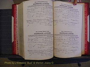 Richmond Marriages, Book RR, 1924-1927 P 644-645.JPG