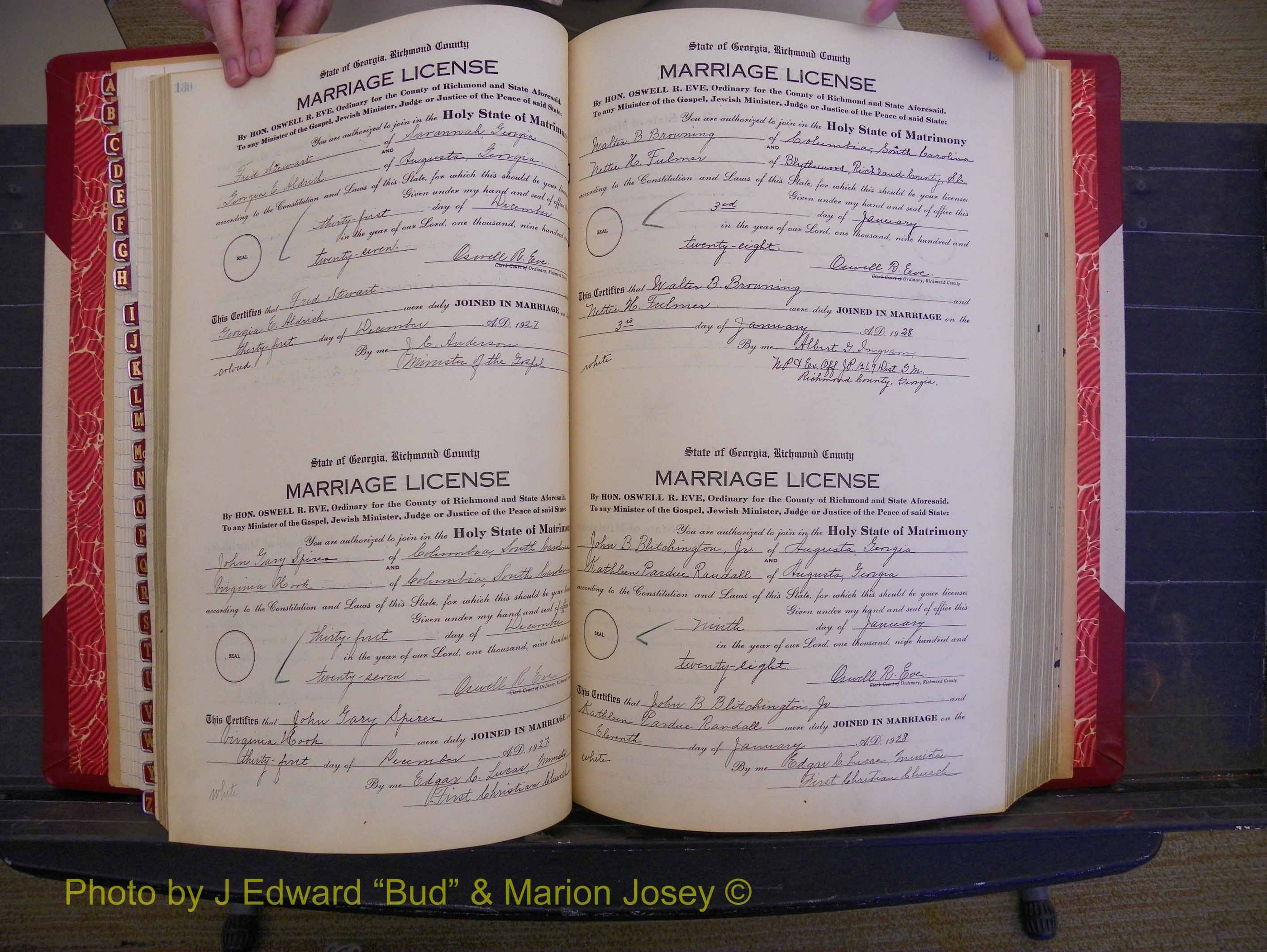 Richmond Marriages, Book SS, 1927-1932 P 130-131.JPG