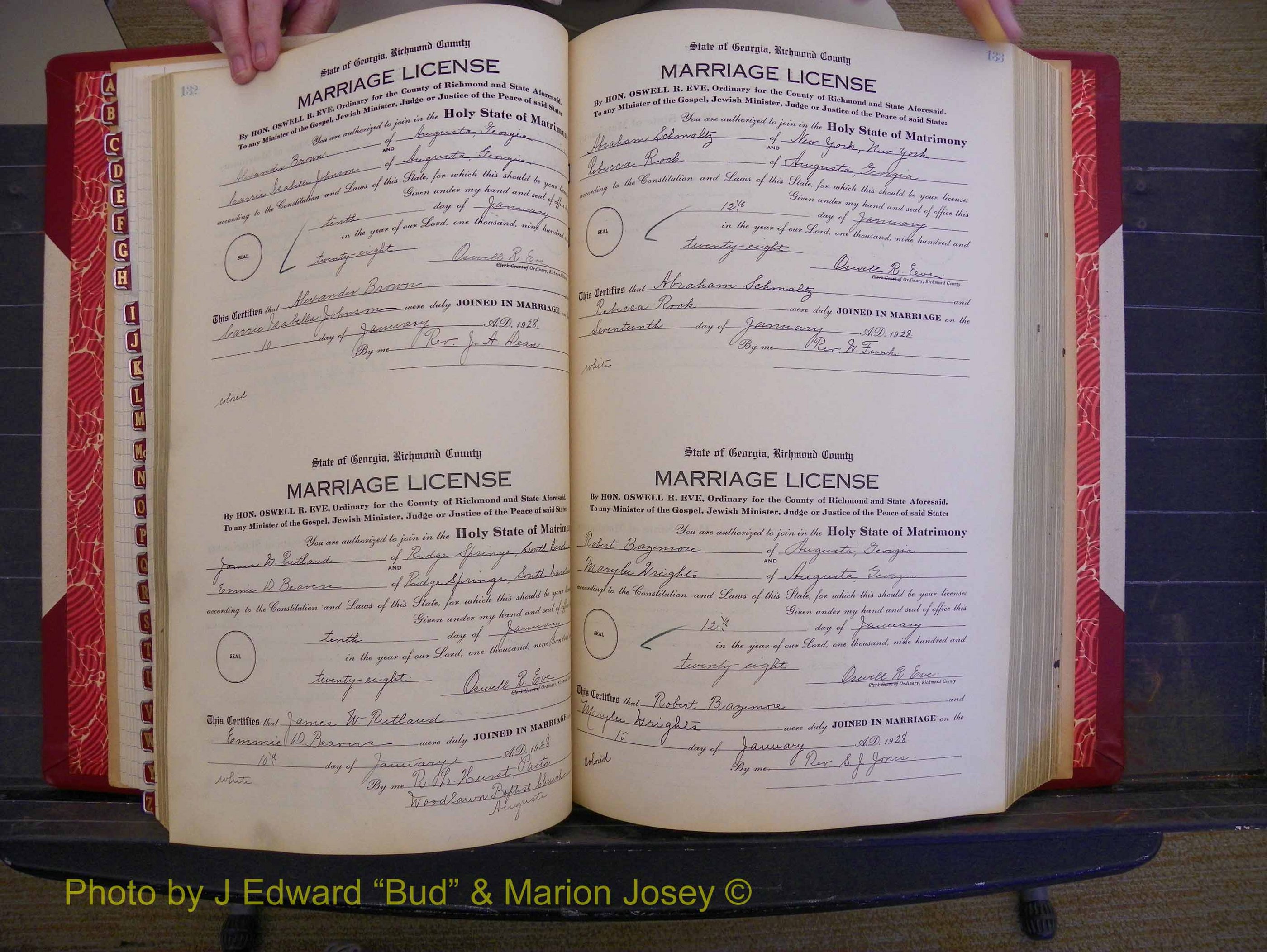 Richmond Marriages, Book SS, 1927-1932 P 132-133.JPG