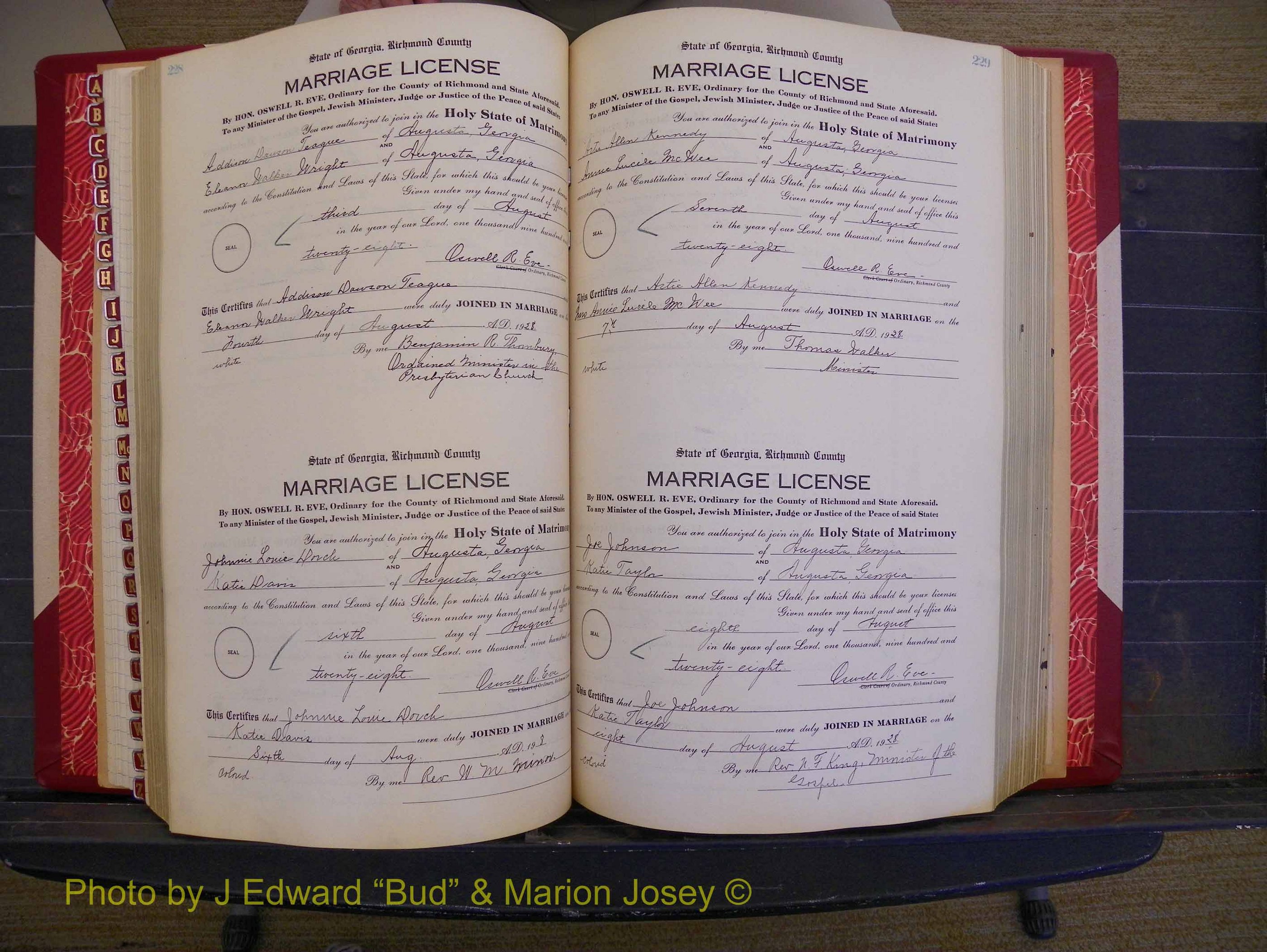 Richmond Marriages, Book SS, 1927-1932 P 228-229.JPG