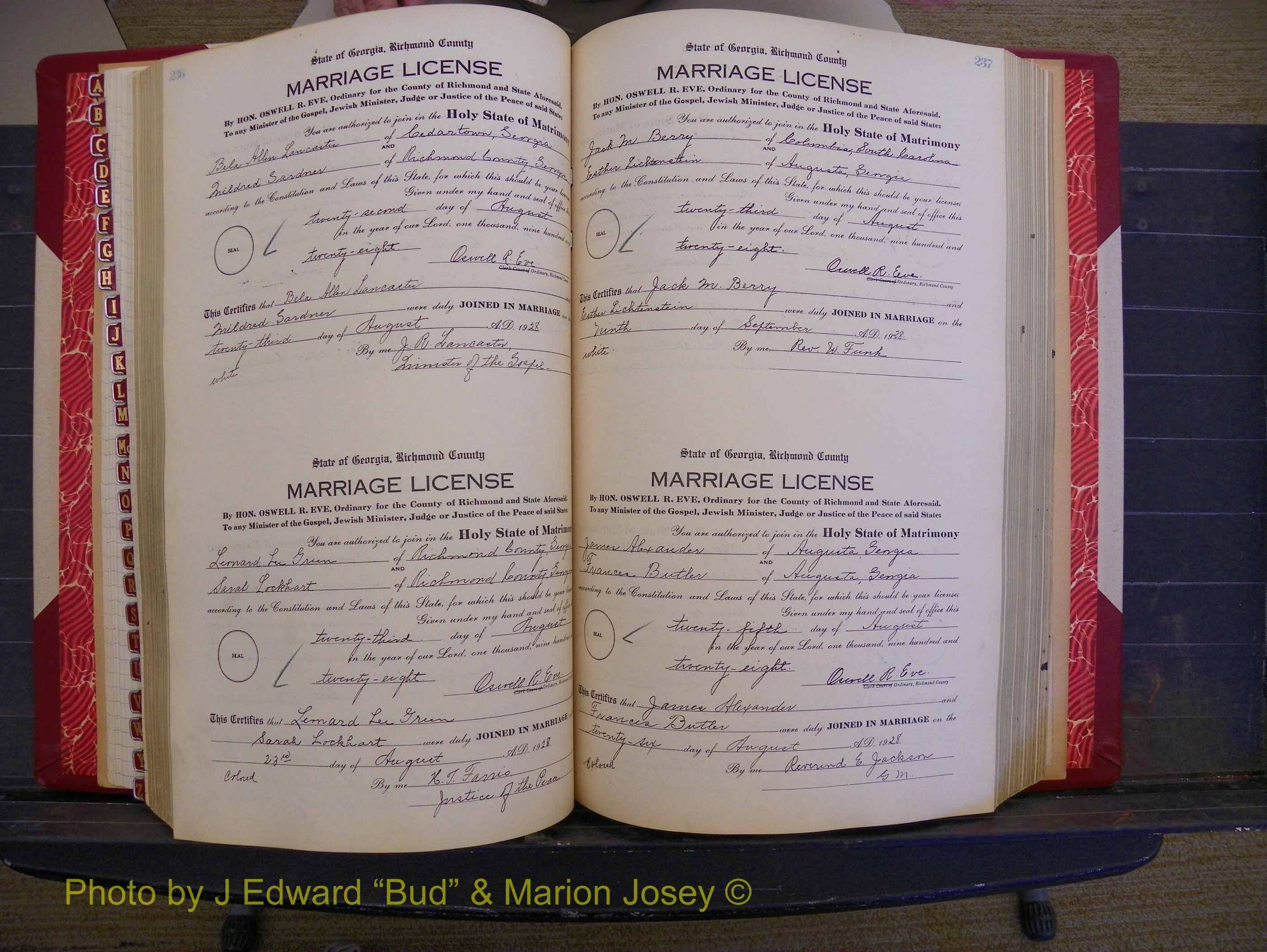 Richmond Marriages, Book SS, 1927-1932 P 236-237.JPG