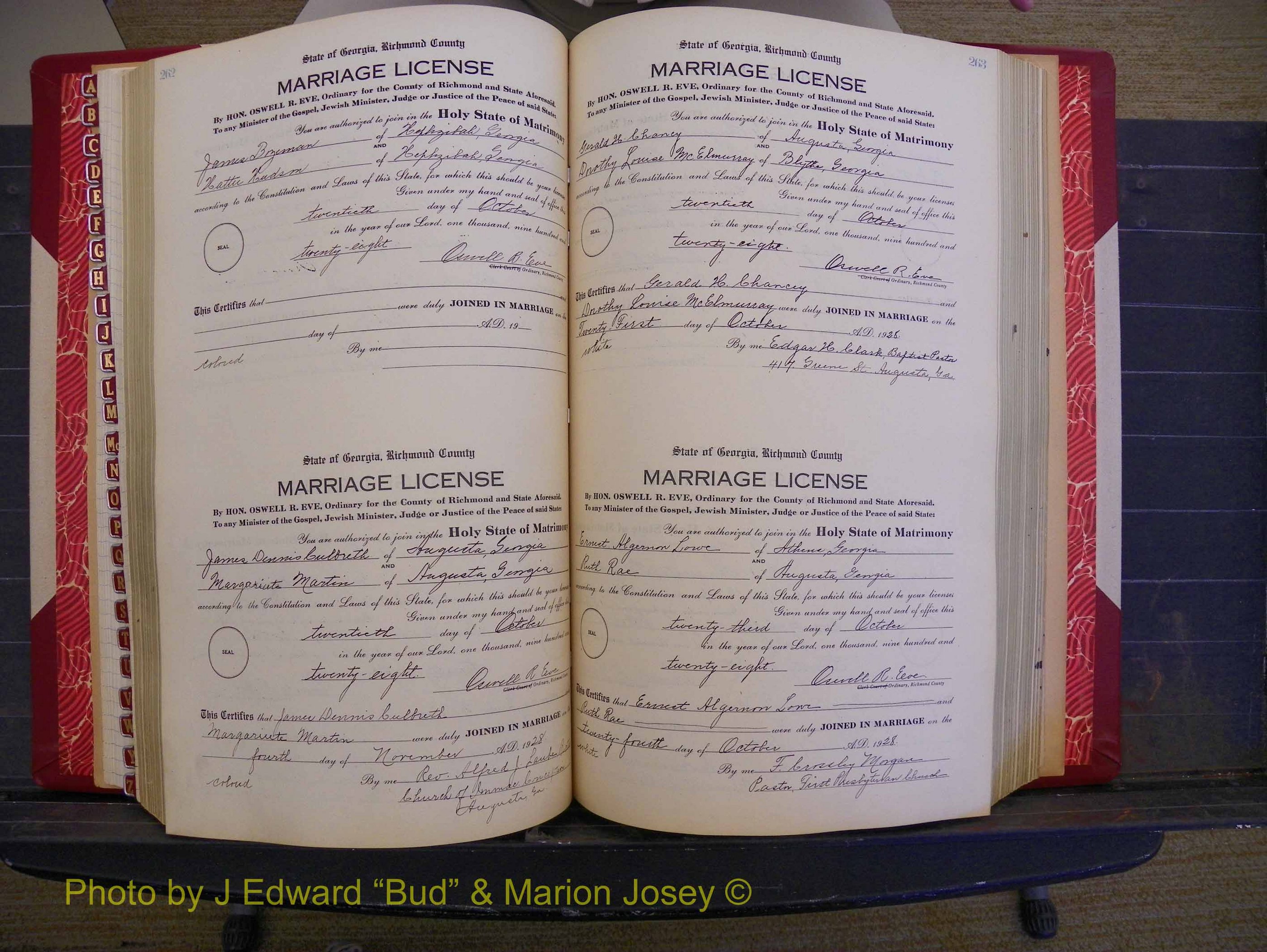 Richmond Marriages, Book SS, 1927-1932 P 262-263.JPG