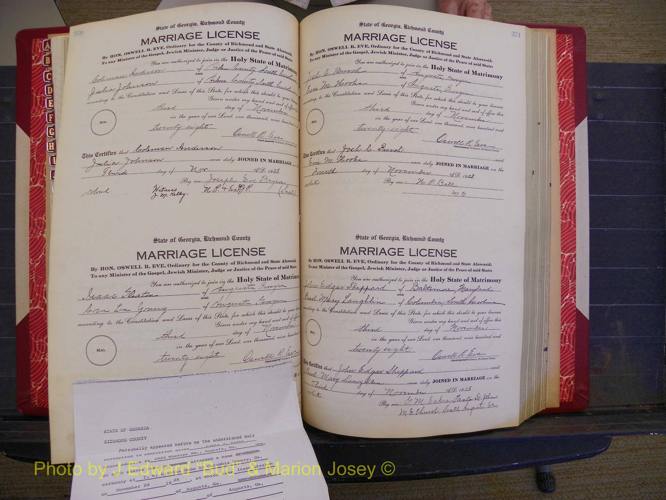 Richmond Marriages, Book SS, 1927-1932 P 27a-271a.JPG