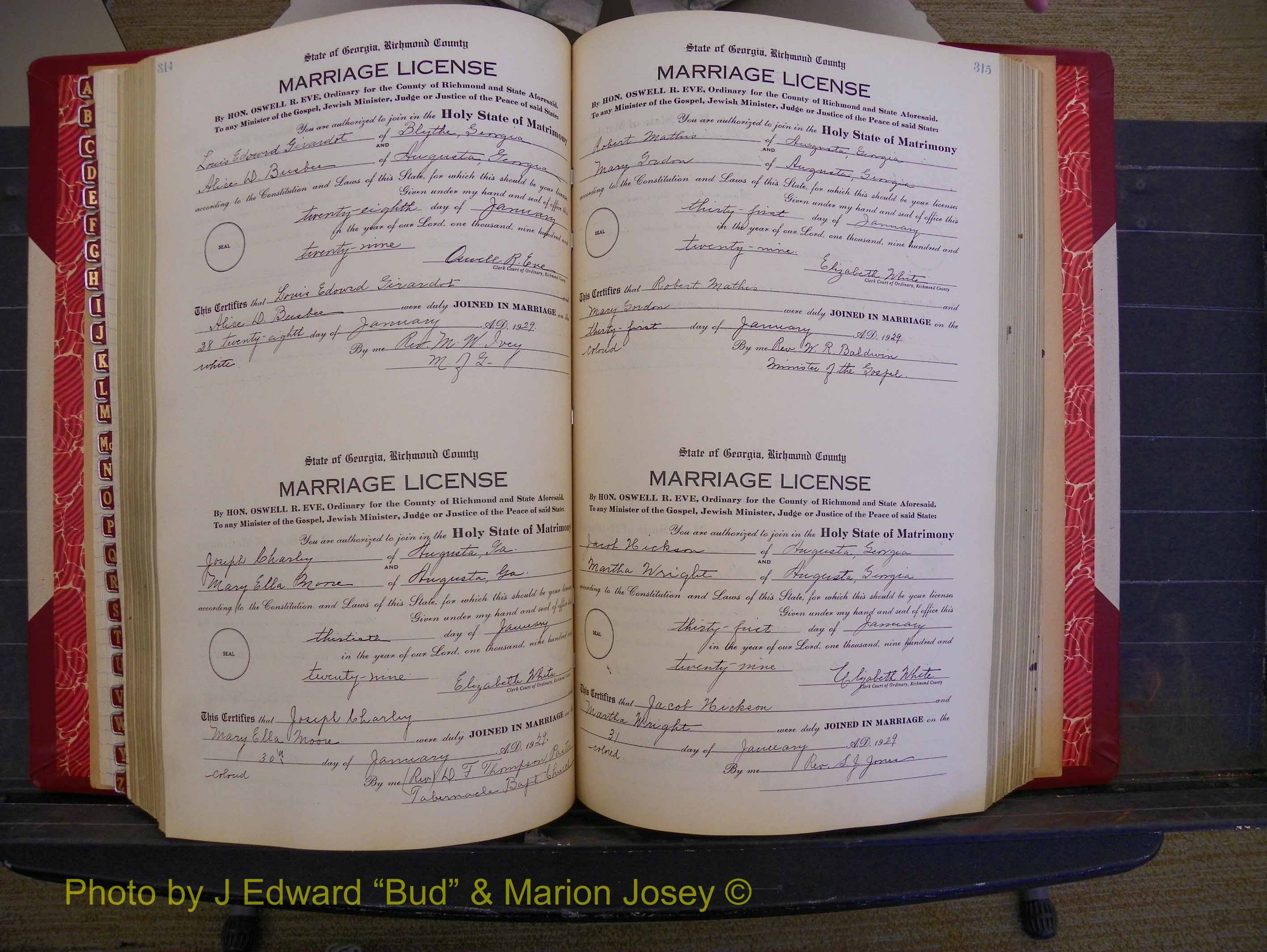 Richmond Marriages, Book SS, 1927-1932 P 314-315.JPG