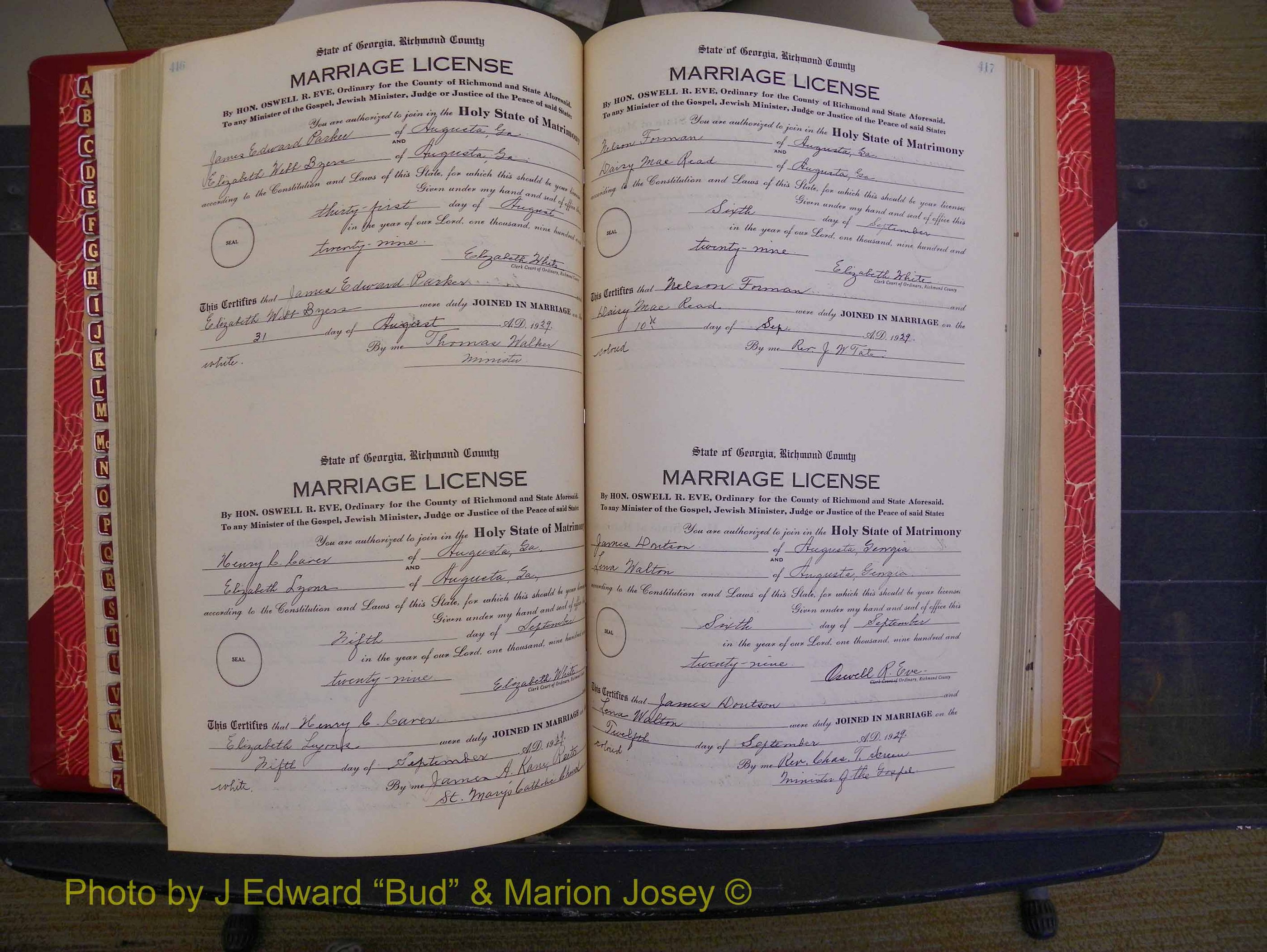 Richmond Marriages, Book SS, 1927-1932 P 416-417.JPG