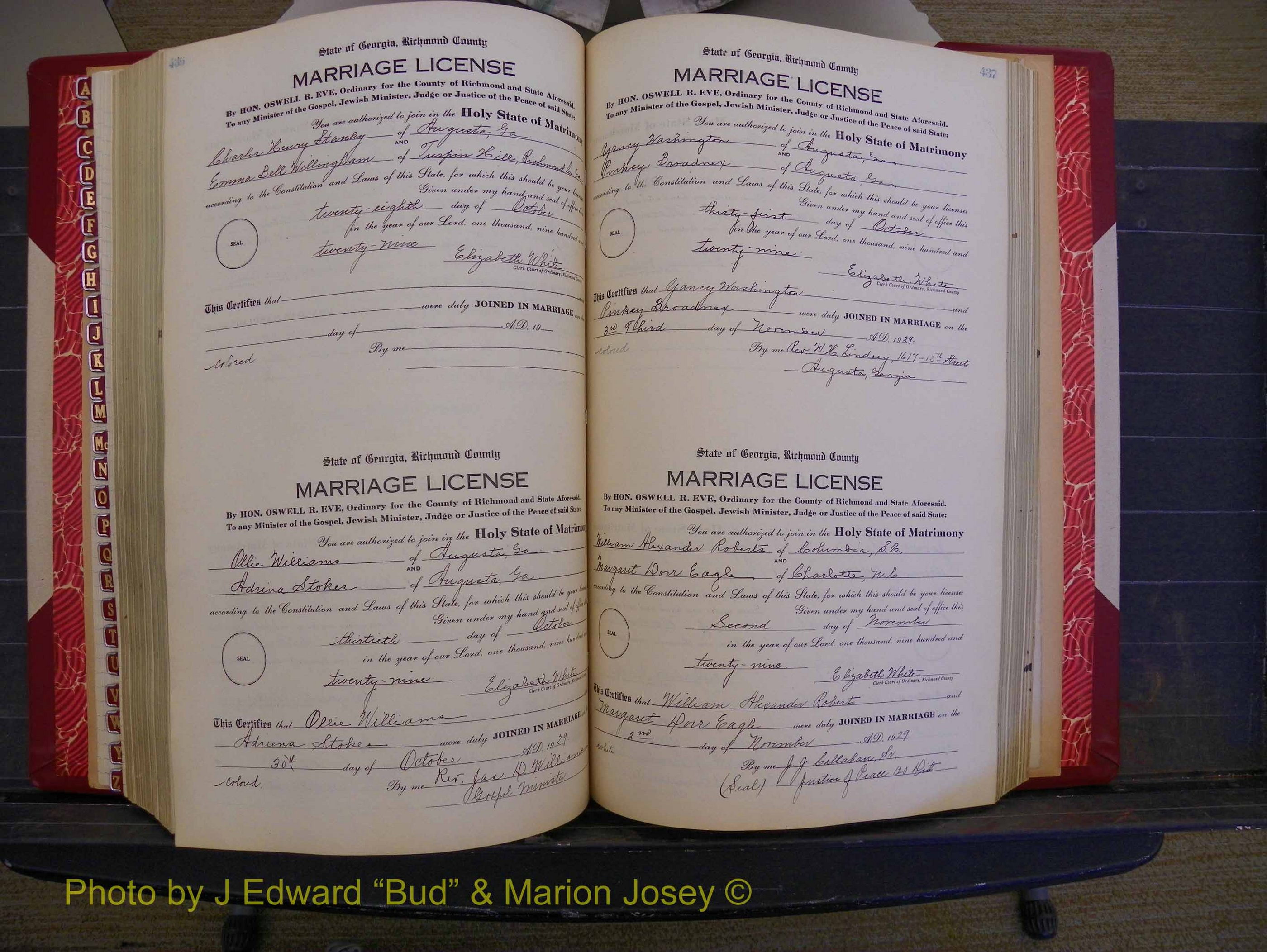 Richmond Marriages, Book SS, 1927-1932 P 436-437.JPG