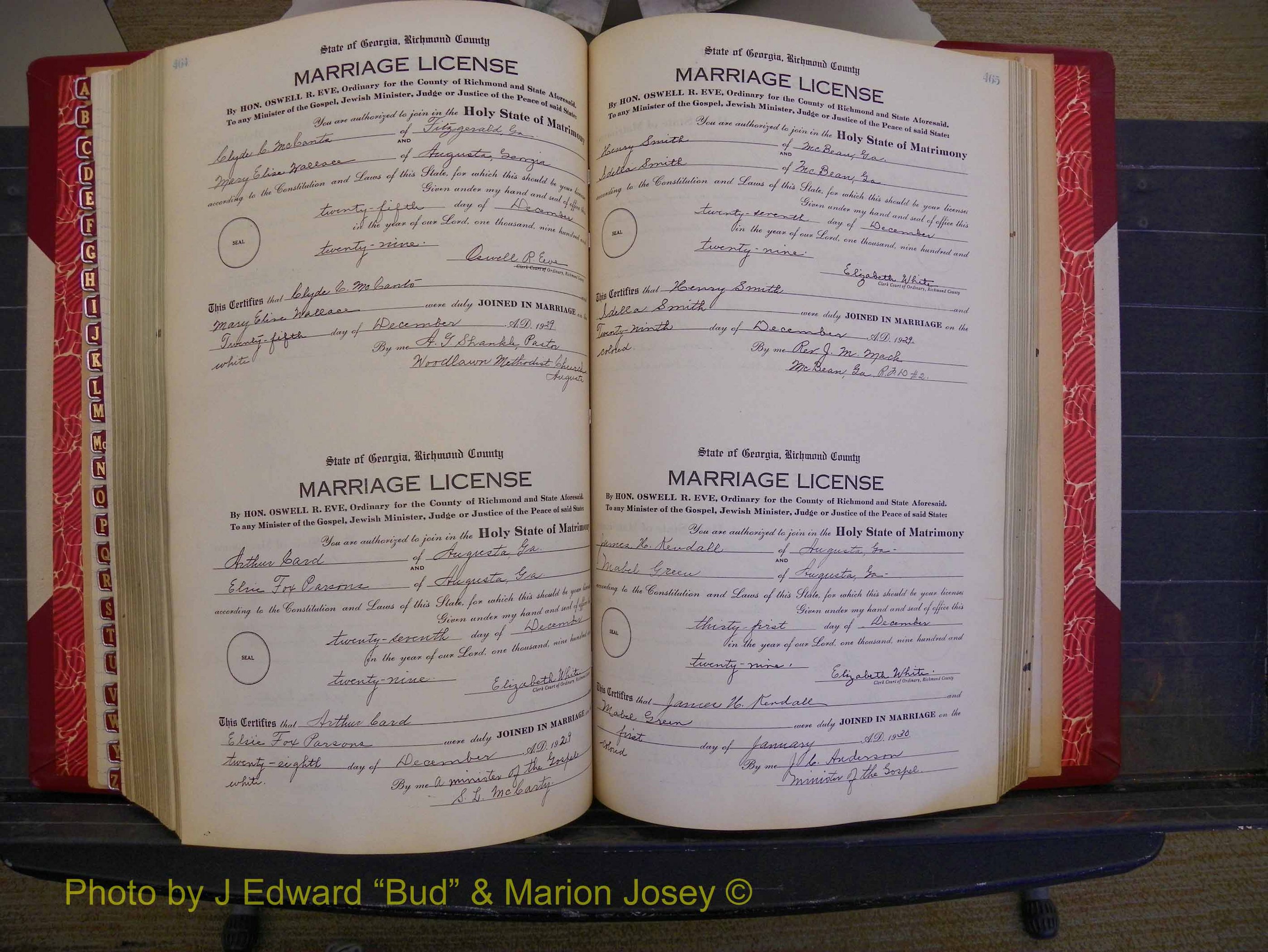 Richmond Marriages, Book SS, 1927-1932 P 464-465.JPG