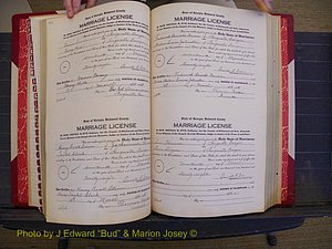 Richmond Marriages, Book SS, 1927-1932 P 164-165.JPG