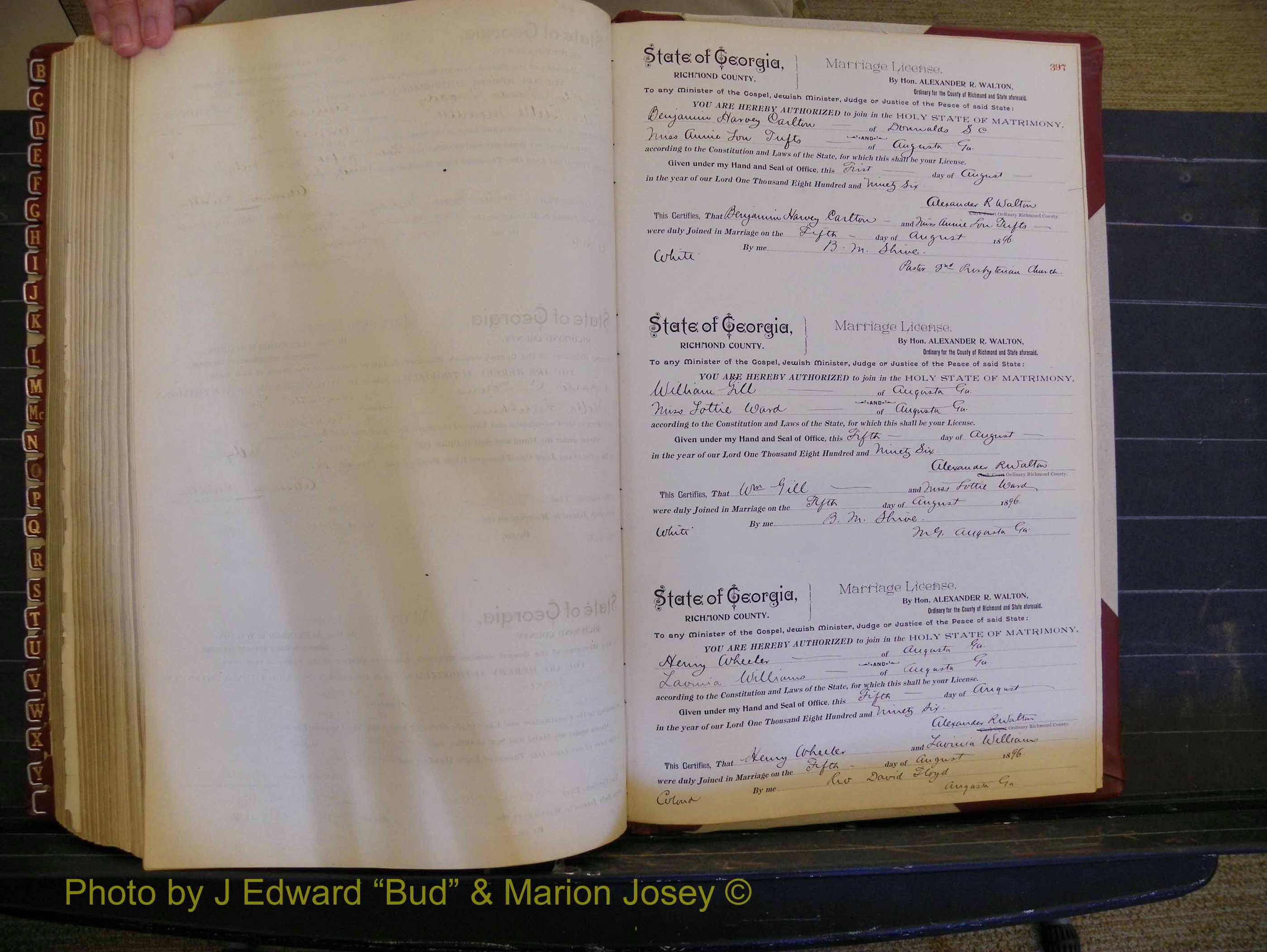Richmond Marriages, Book T, 1894-1896 P 397.JPG