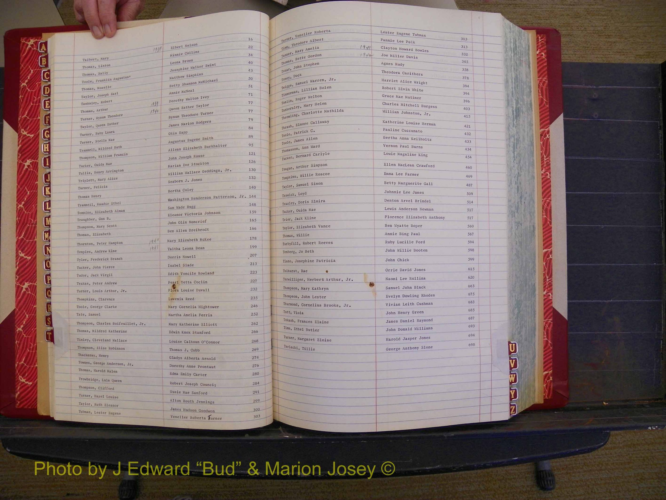 Richmond Marriages, Book UU, 1939-1942 Index T (139).JPG