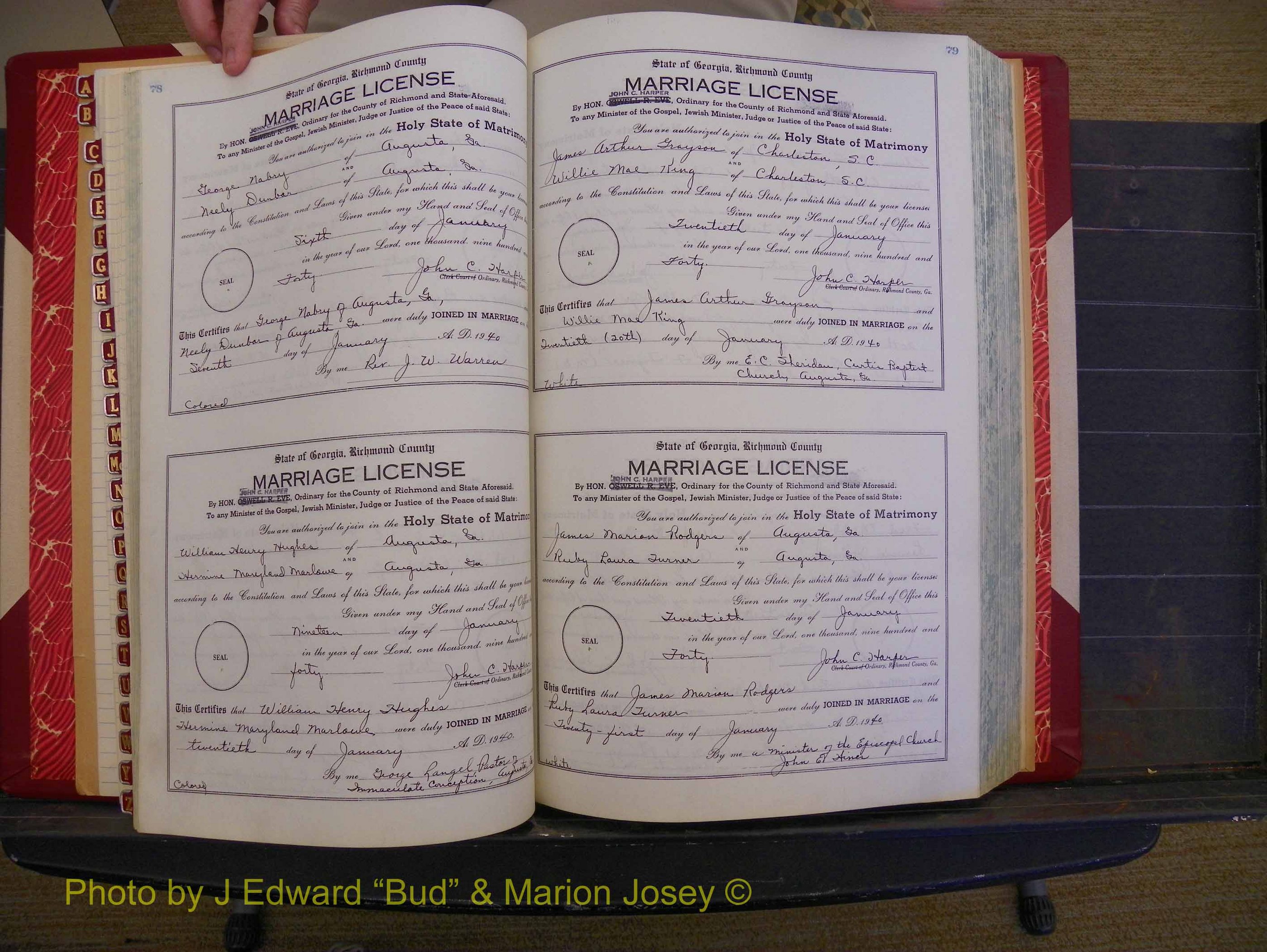 Richmond Marriages, Book UU, 1939-1942 P 078-079.JPG