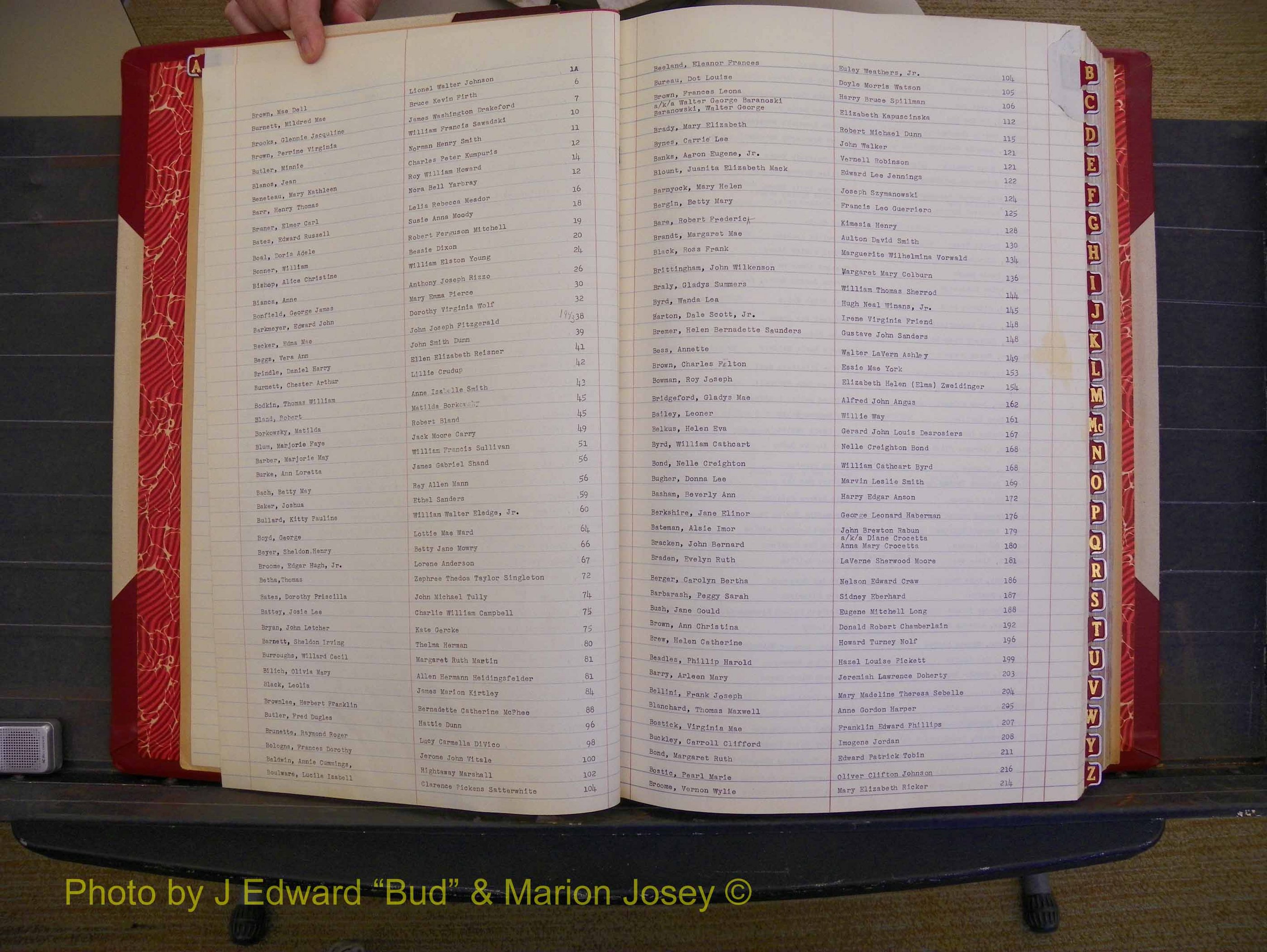 Richmond Marriages, Book V V, 1942-1944 Index B (102).JPG