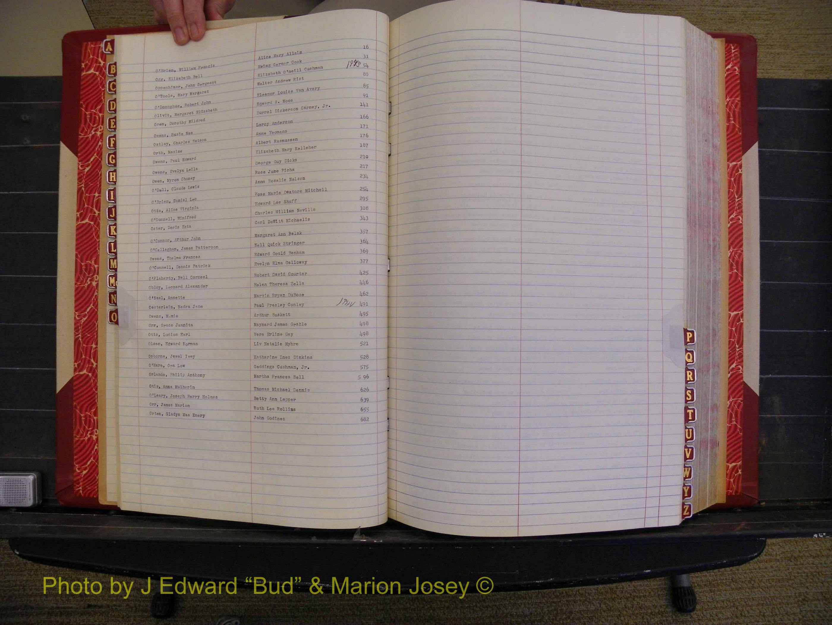 Richmond Marriages, Book V V, 1942-1944 Index O (130).JPG