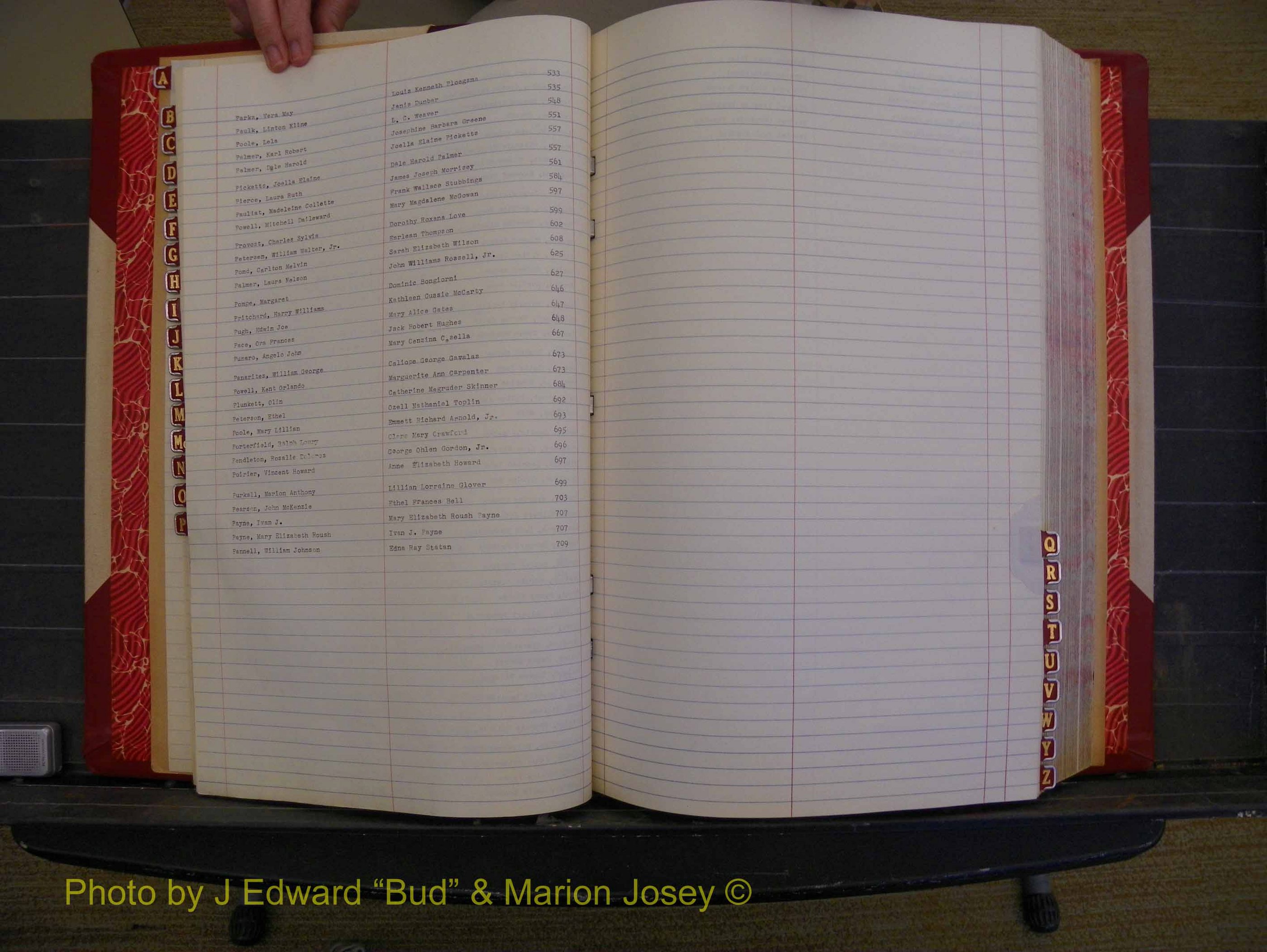 Richmond Marriages, Book V V, 1942-1944 Index P (132).JPG