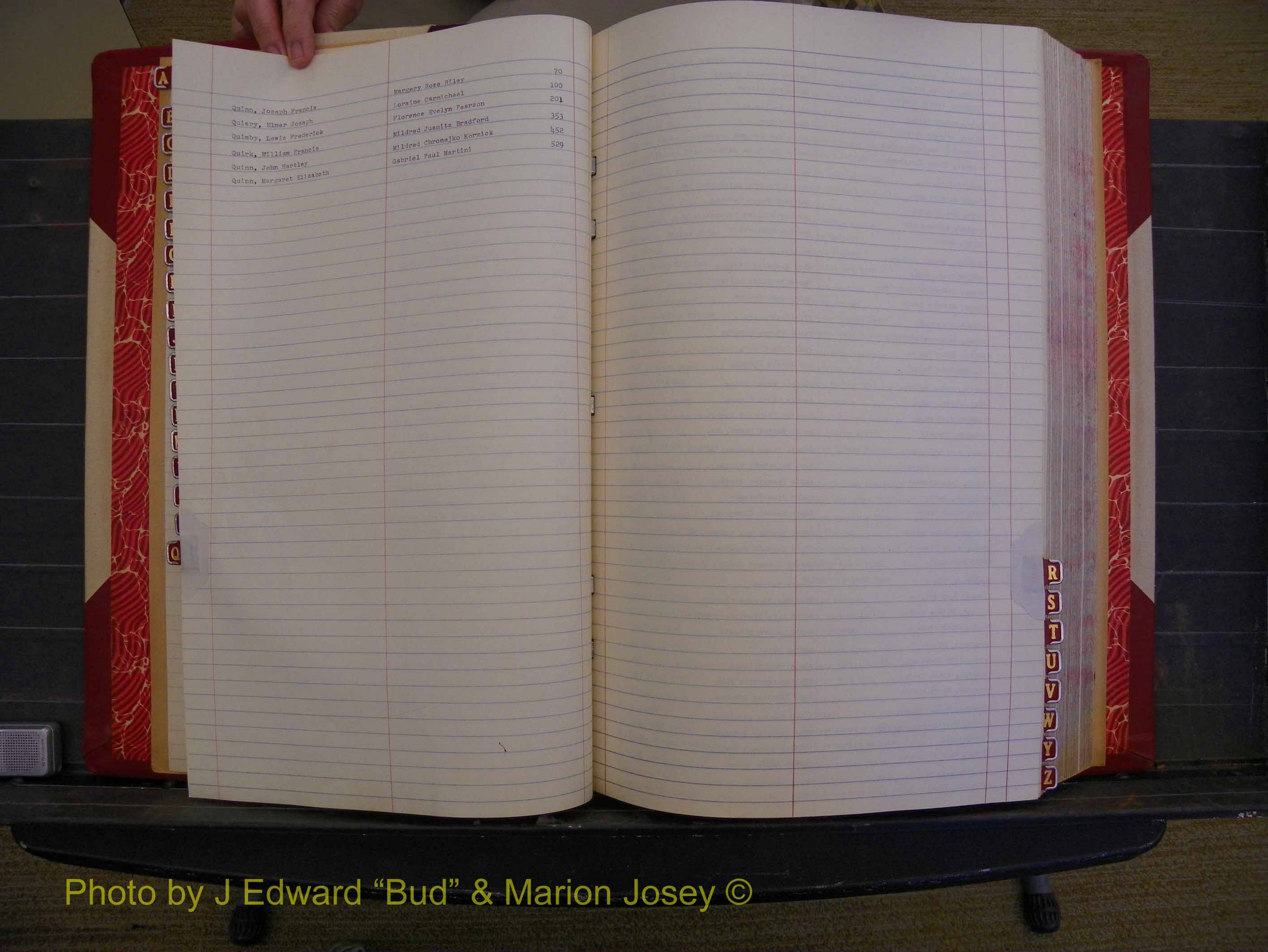 Richmond Marriages, Book V V, 1942-1944 Index Q (133).JPG