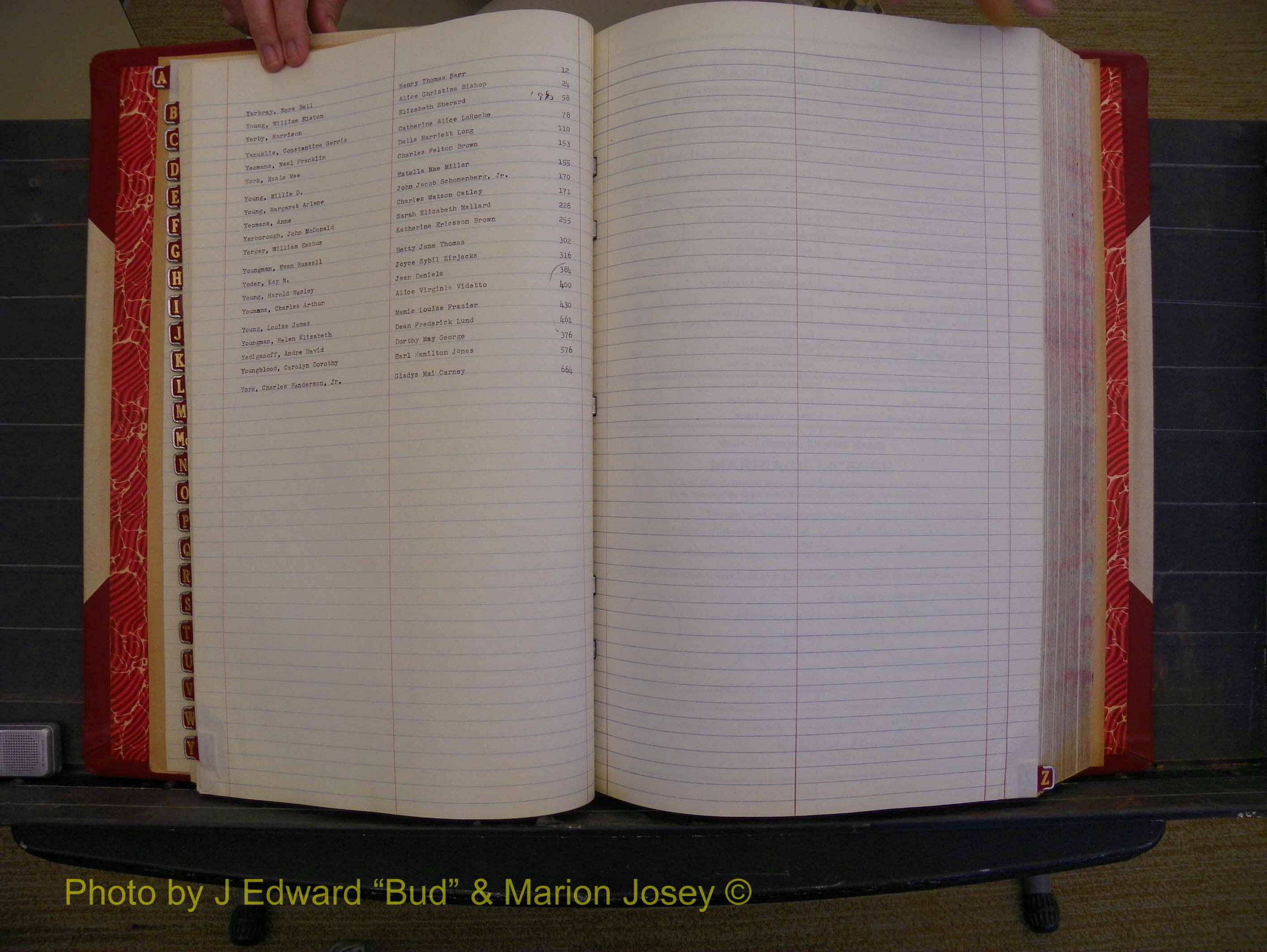 Richmond Marriages, Book V V, 1942-1944 Index Y (147).JPG
