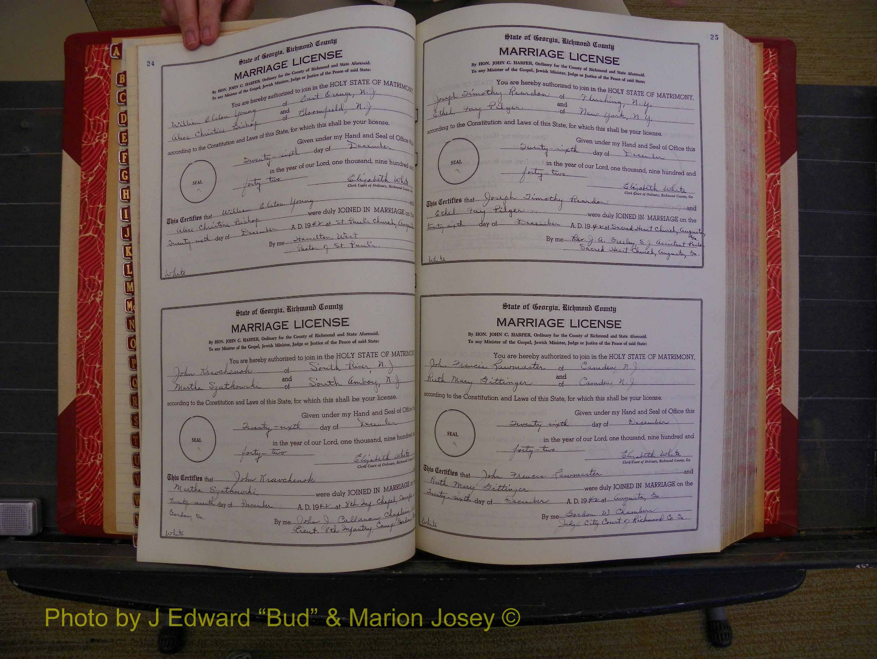 Richmond Marriages, Book V V, 1942-1944 P 024-025.JPG