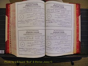 Richmond Marriages, Book V V, 1942-1944 P 584-585.JPG