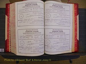 Richmond Marriages, Book V V, 1942-1944 P 620-621.JPG