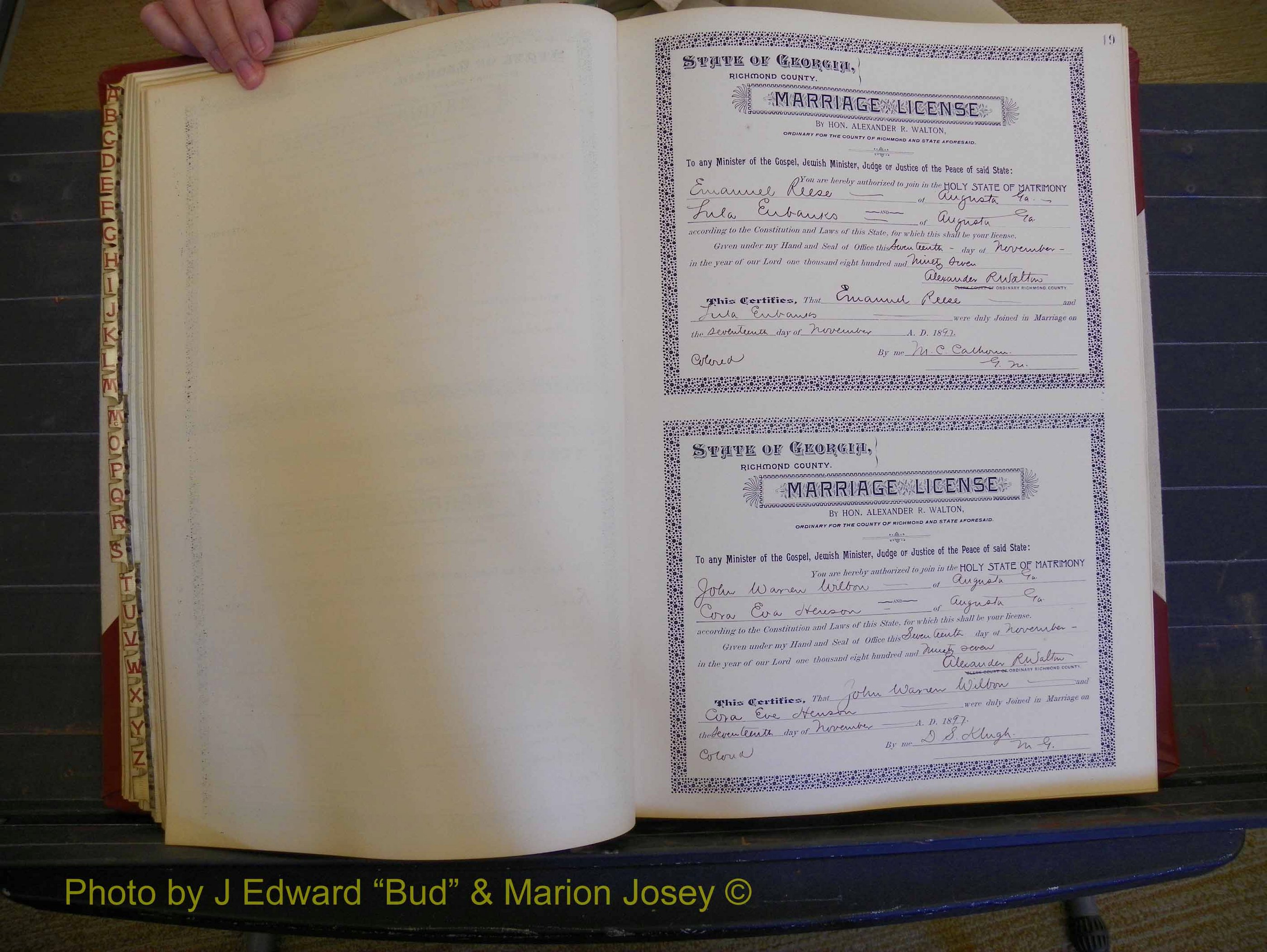 Richmond Marriages, Book V, 1897-1898 P 019.JPG