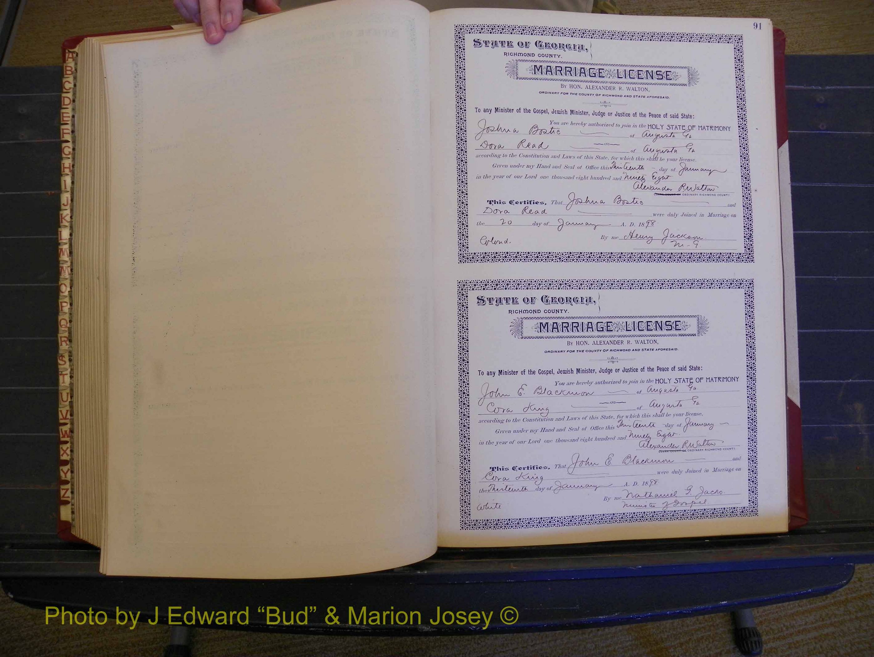 Richmond Marriages, Book V, 1897-1898 P 091.JPG