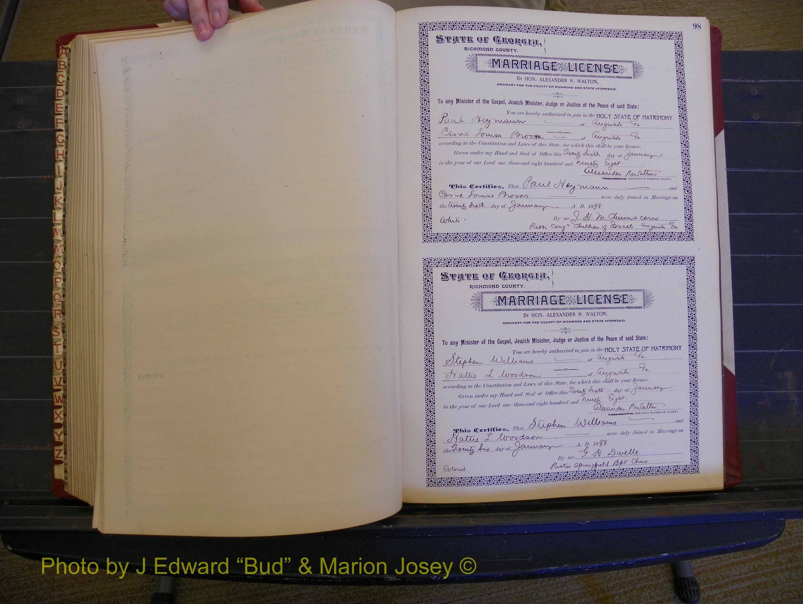 Richmond Marriages, Book V, 1897-1898 P 098.JPG