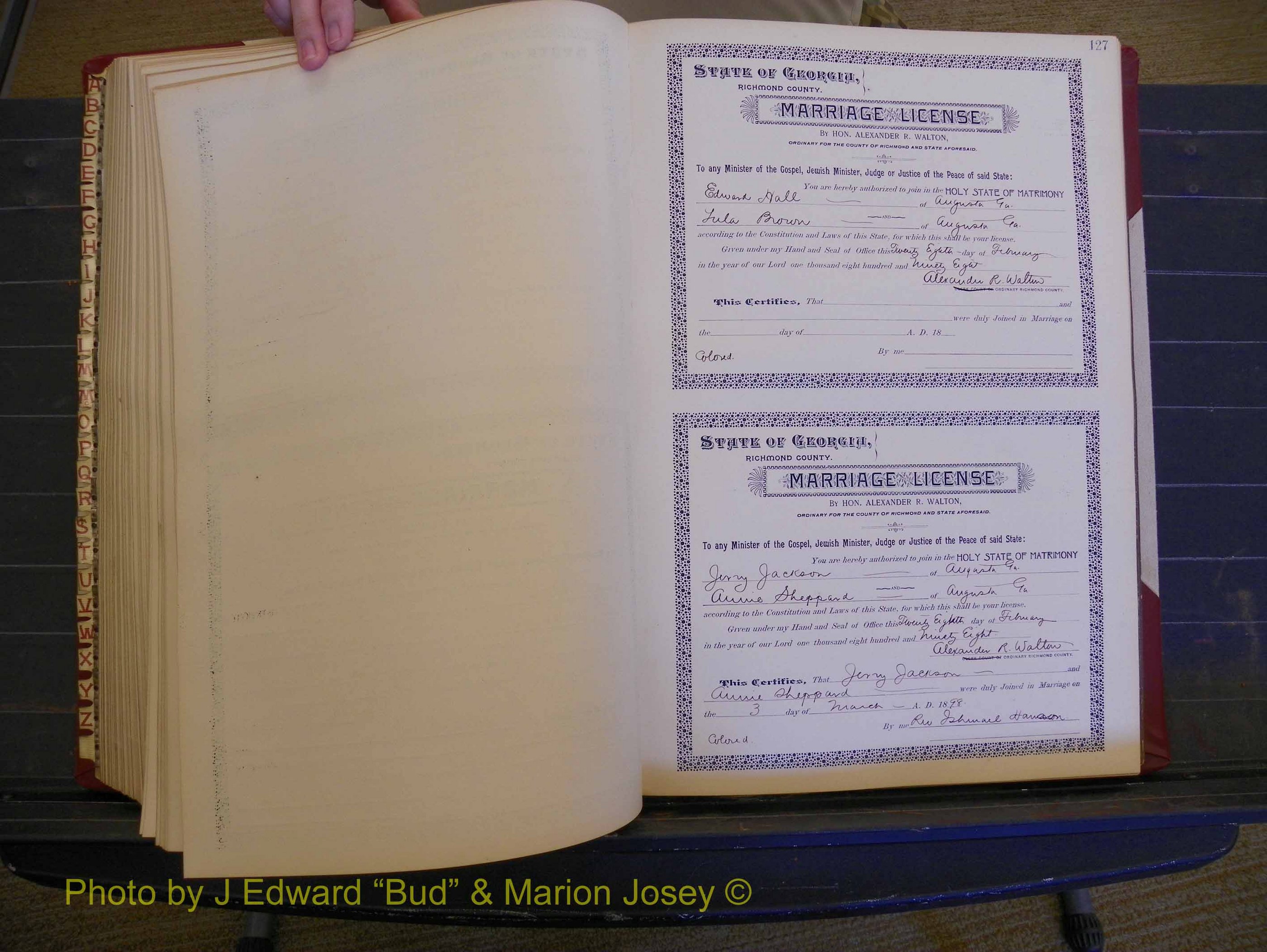 Richmond Marriages, Book V, 1897-1898 P 127.JPG