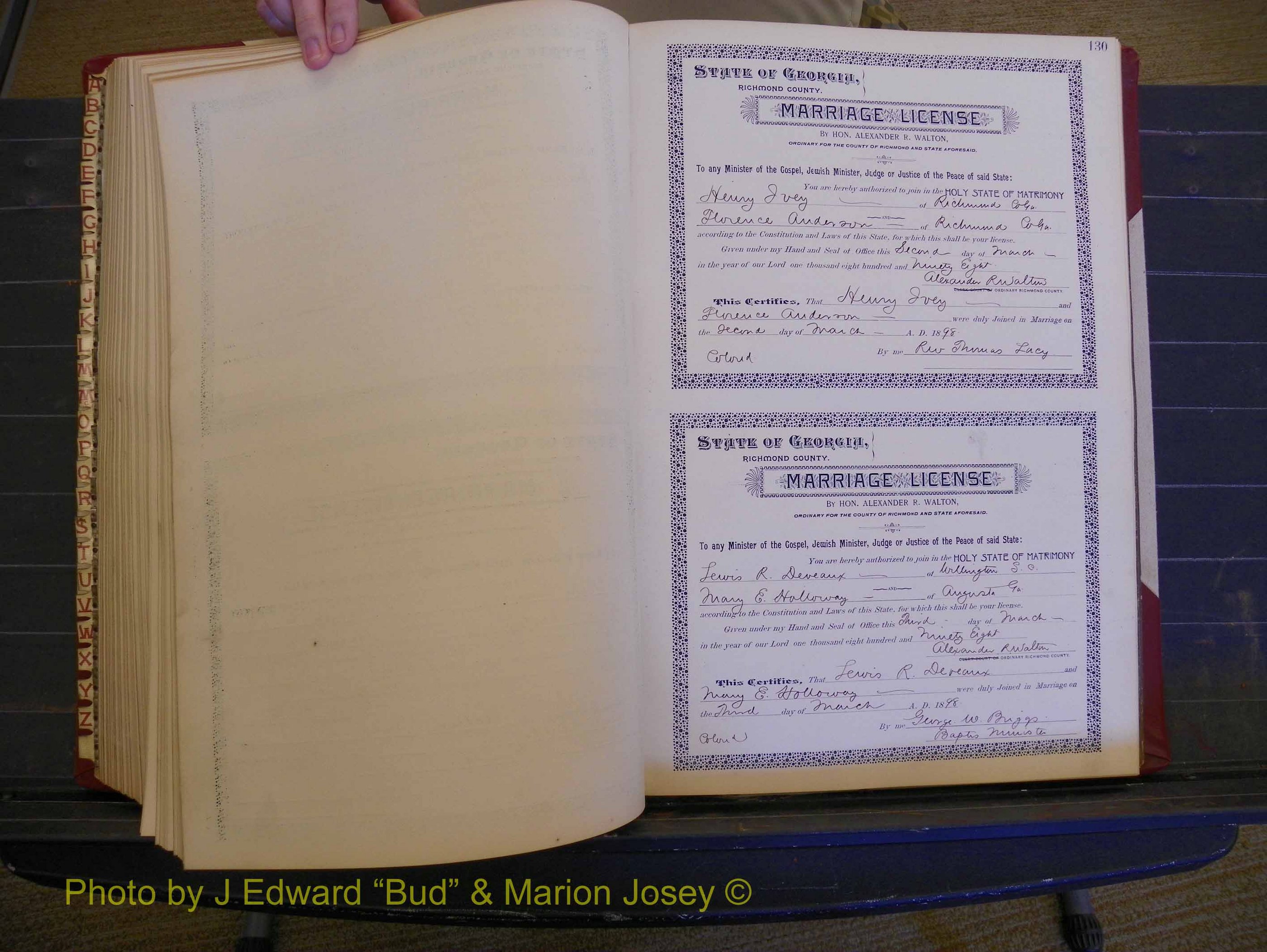 Richmond Marriages, Book V, 1897-1898 P 130.JPG