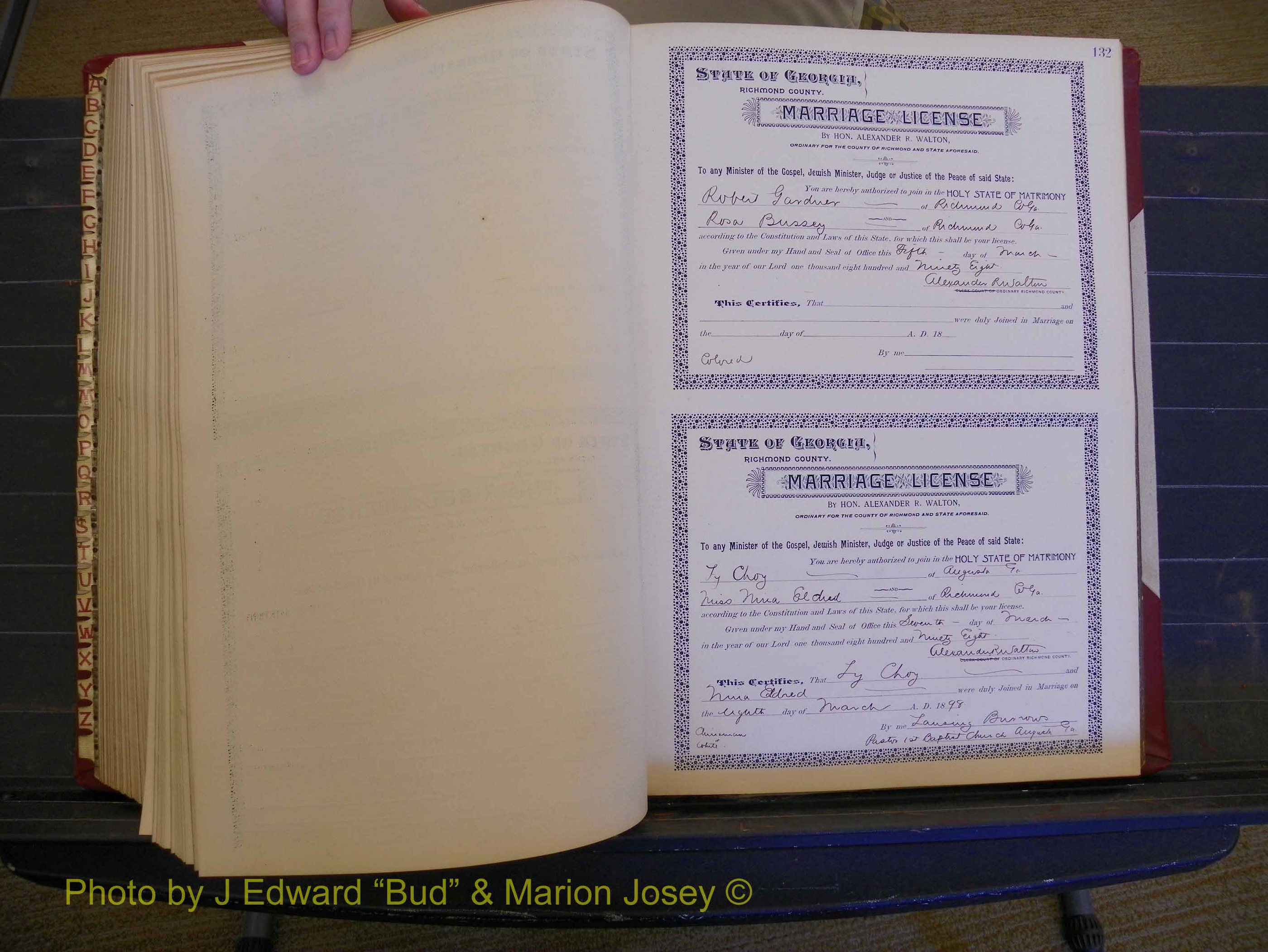 Richmond Marriages, Book V, 1897-1898 P 132.JPG