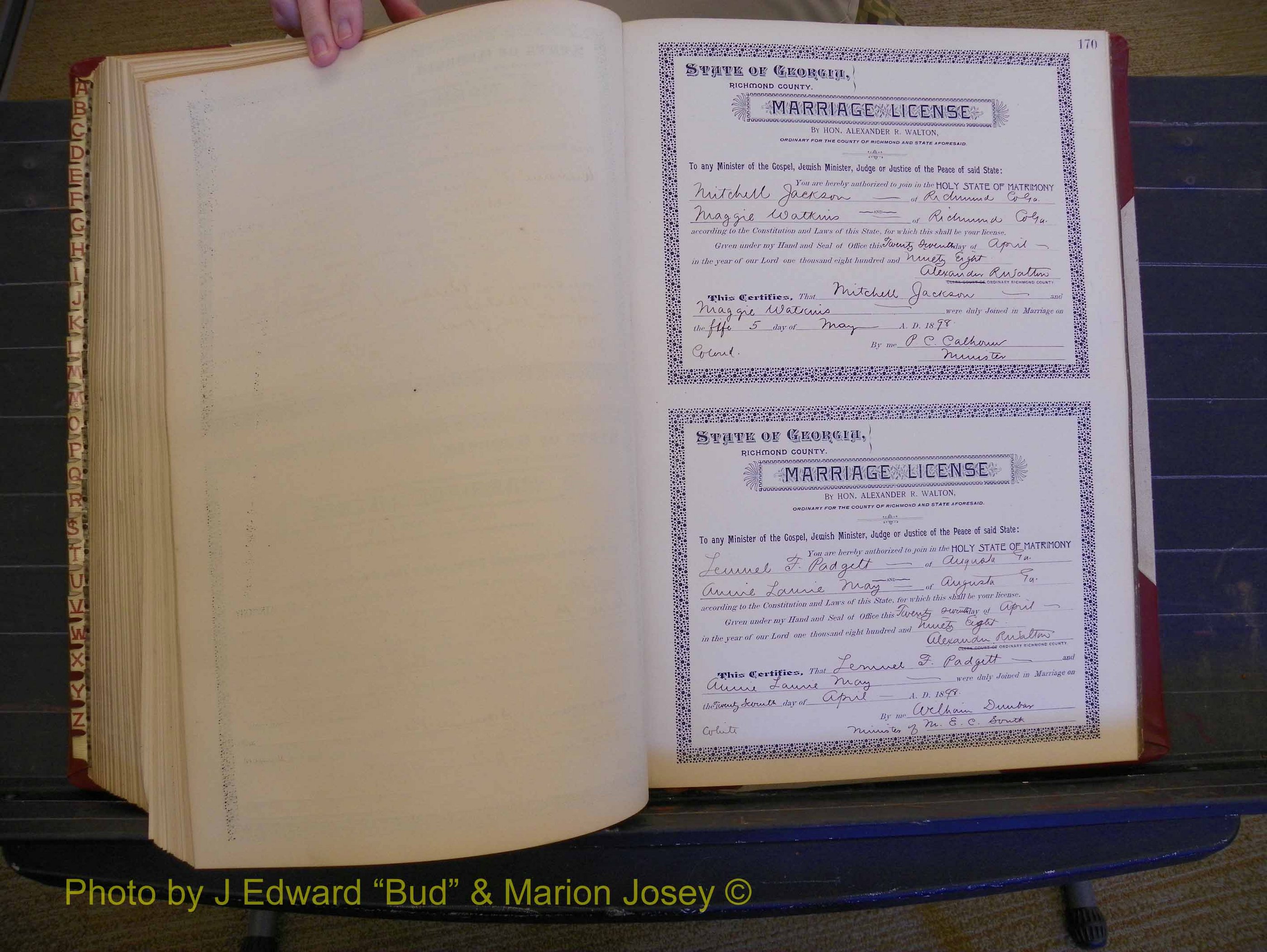 Richmond Marriages, Book V, 1897-1898 P 170.JPG
