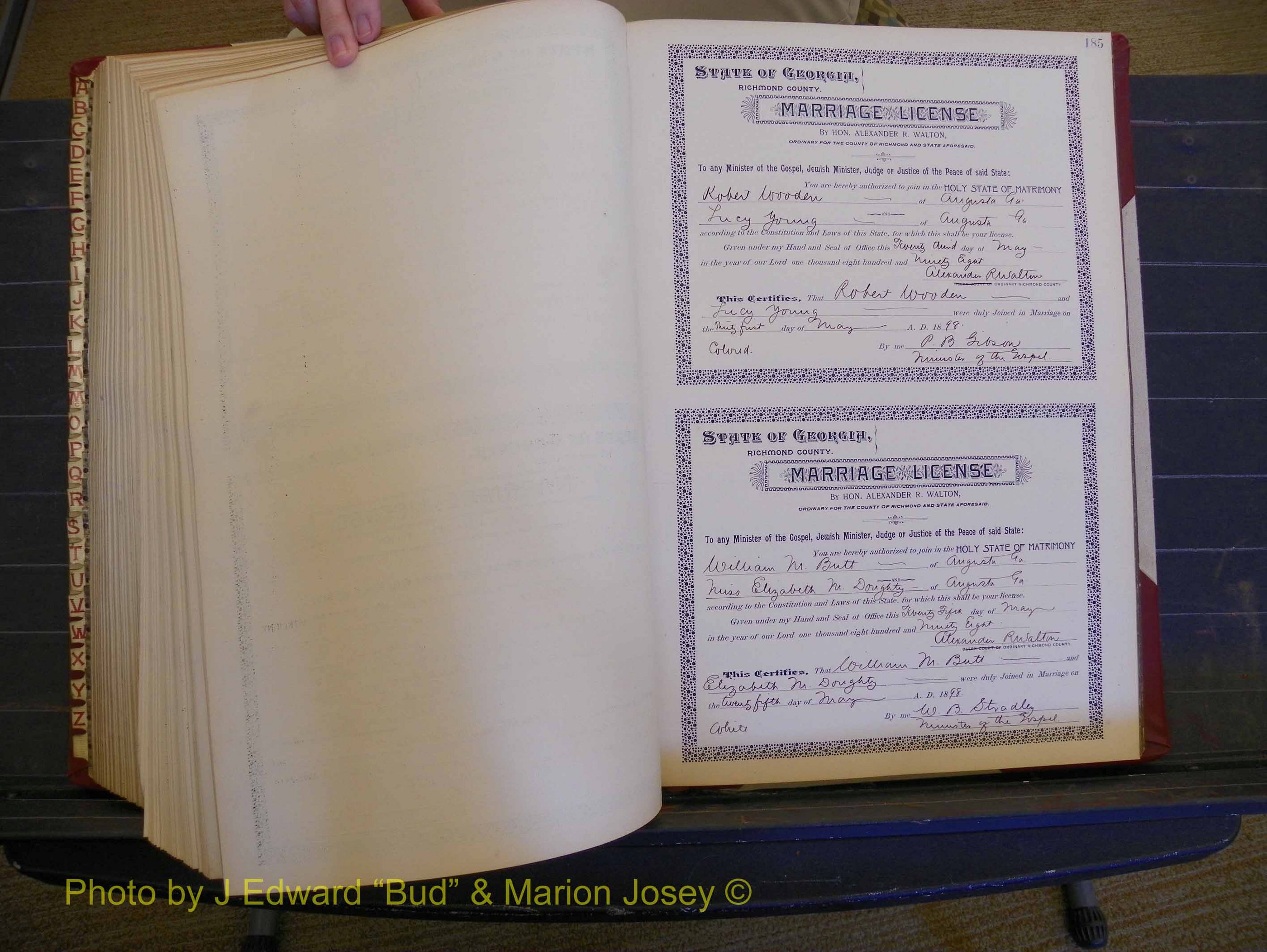 Richmond Marriages, Book V, 1897-1898 P 185.JPG
