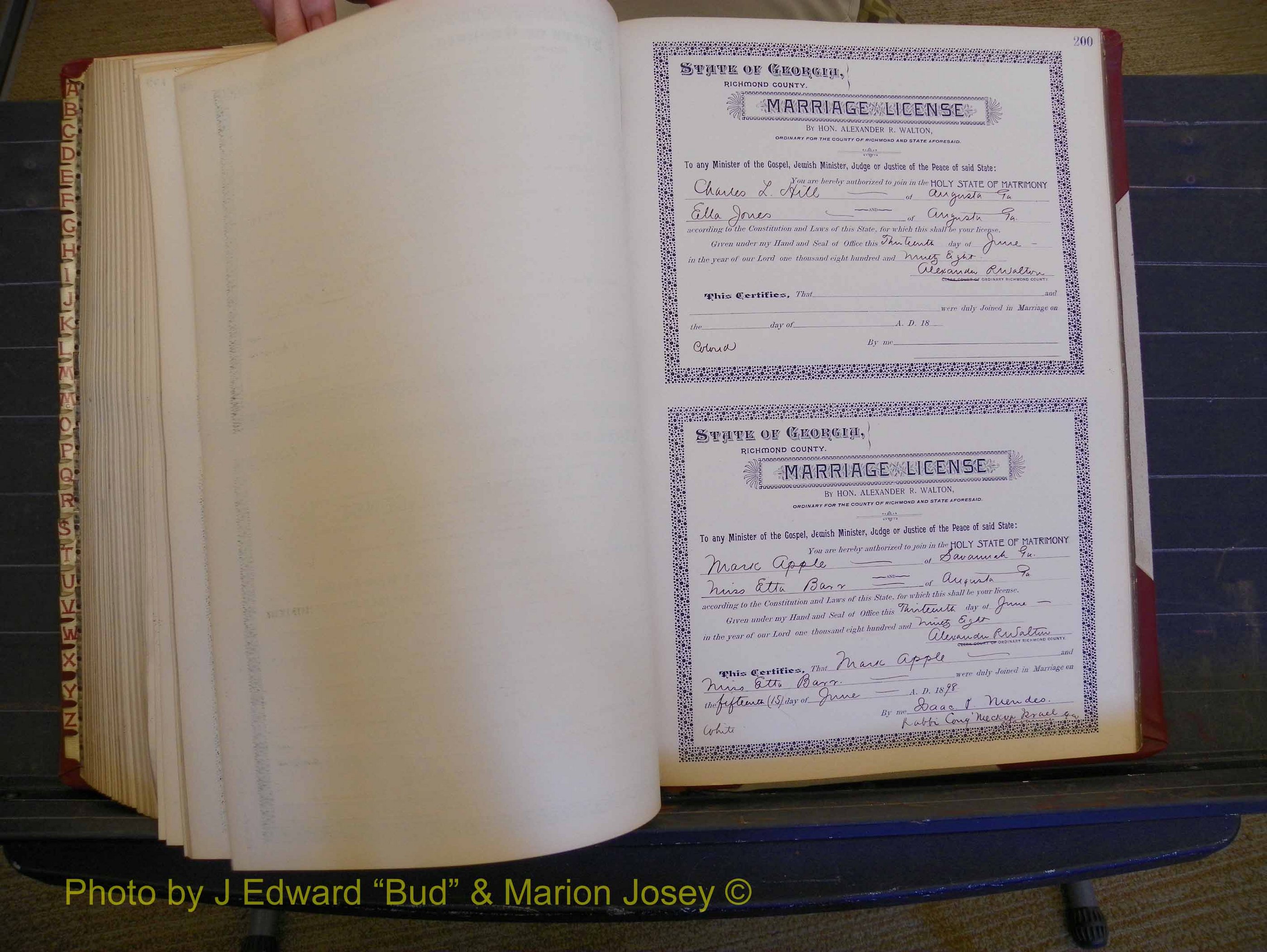 Richmond Marriages, Book V, 1897-1898 P 200.JPG