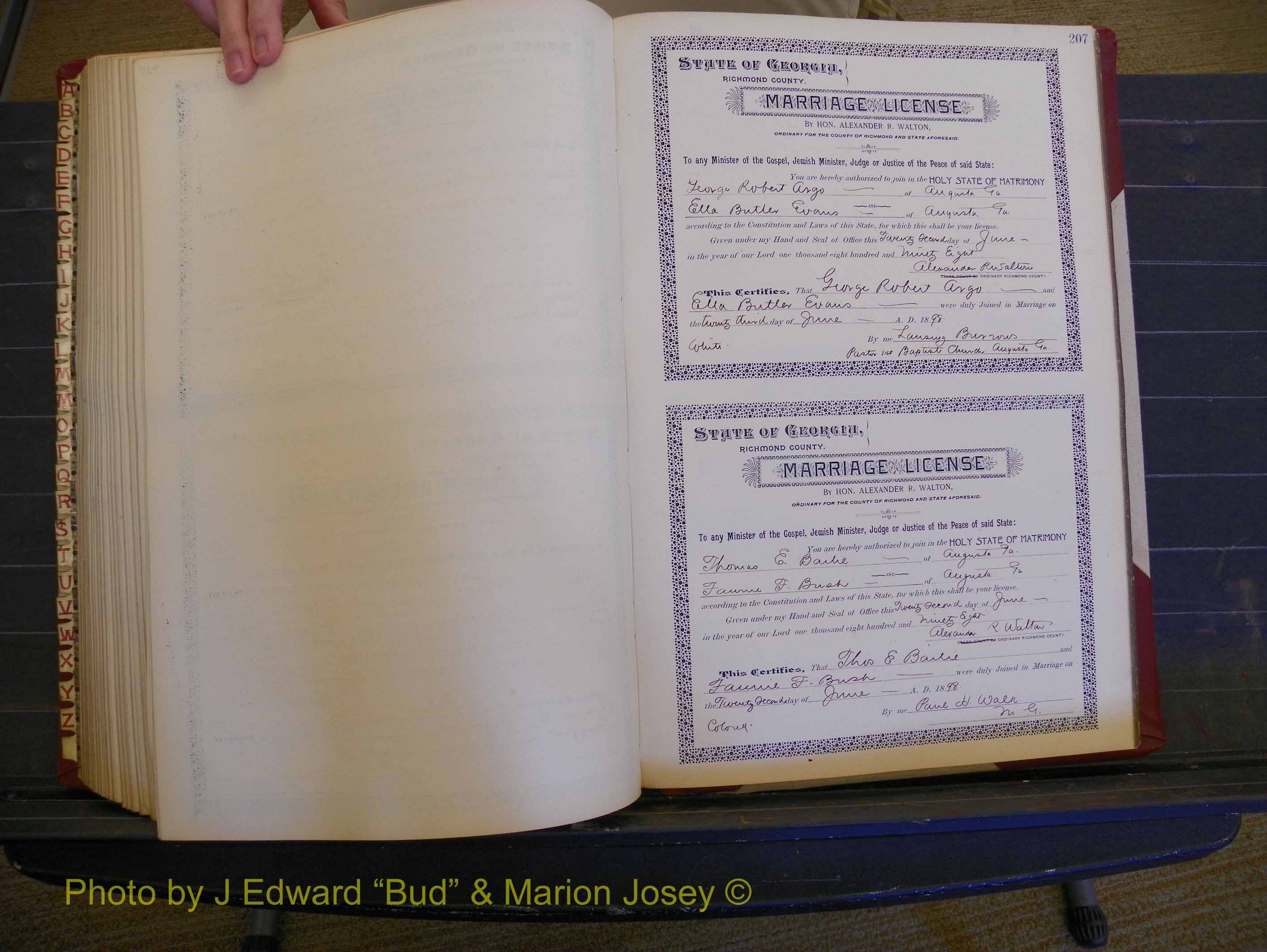 Richmond Marriages, Book V, 1897-1898 P 207.JPG