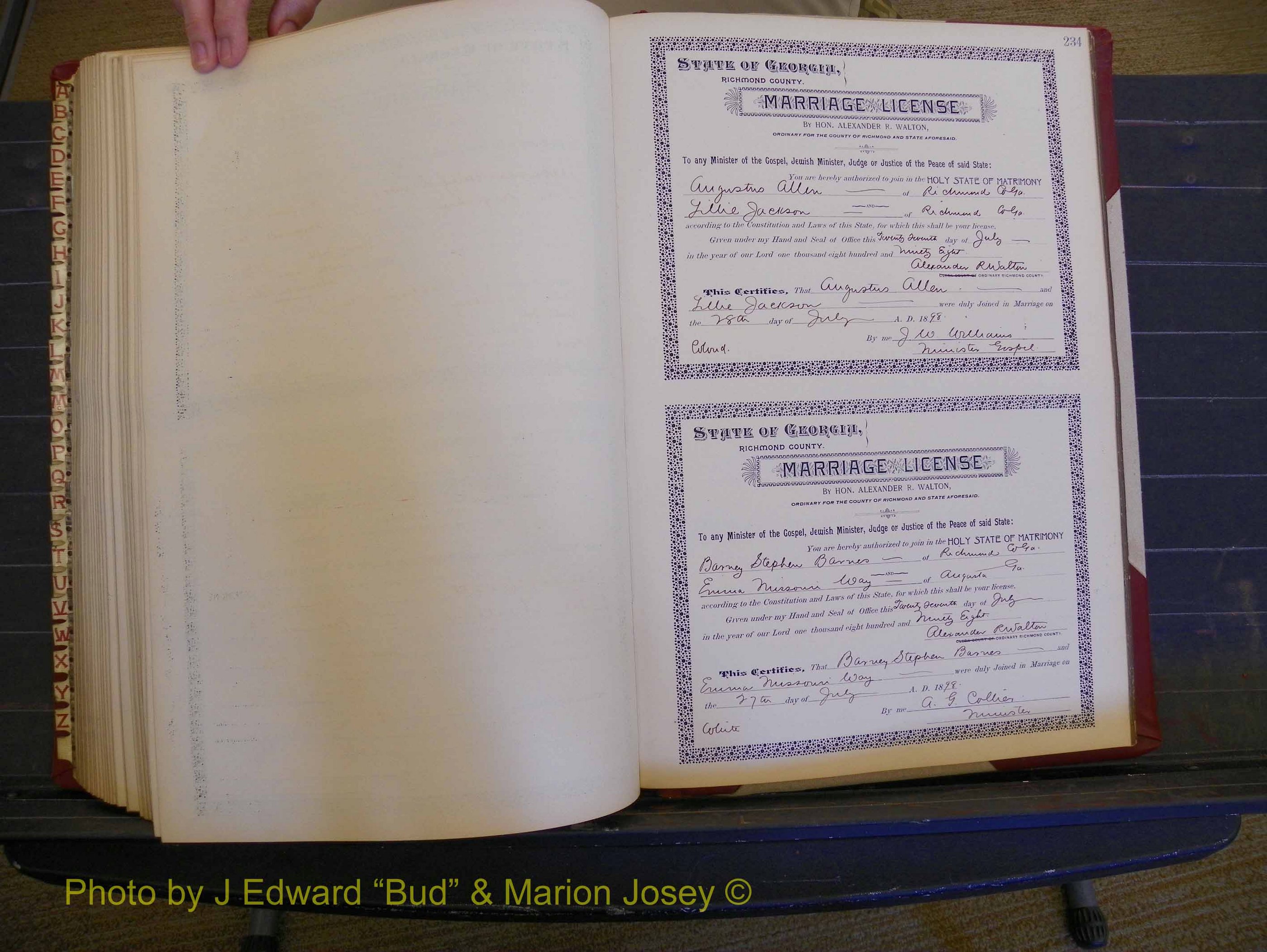 Richmond Marriages, Book V, 1897-1898 P 234.JPG