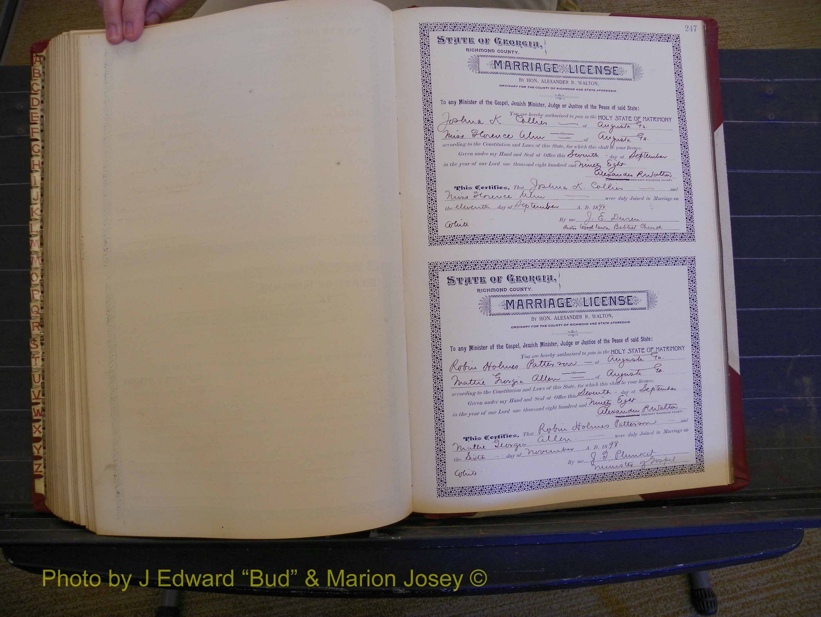 Richmond Marriages, Book V, 1897-1898 P 247.JPG