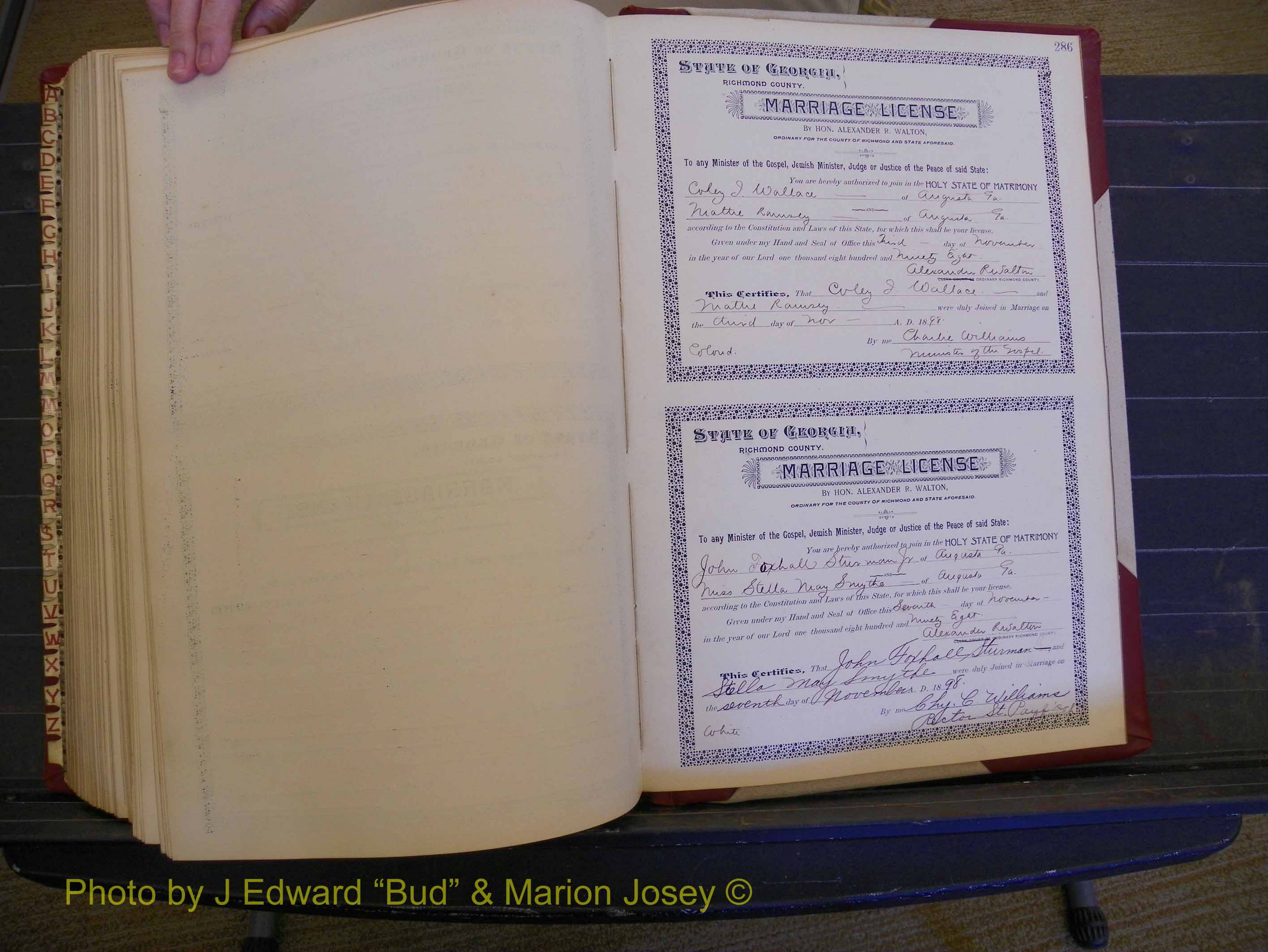 Richmond Marriages, Book V, 1897-1898 P 286.JPG