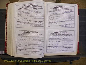 Richmond Marriages, Book XX, 1946-1948 P 412-413.JPG