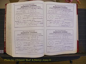 Richmond Marriages, Book XX, 1946-1948 P 554-555.JPG
