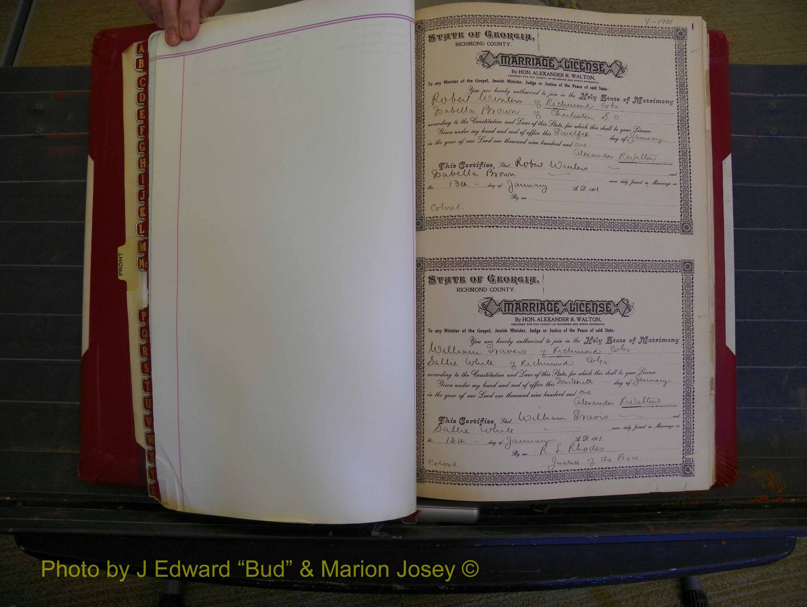 Richmond Marriages, Book Y, 1901 P 001.JPG