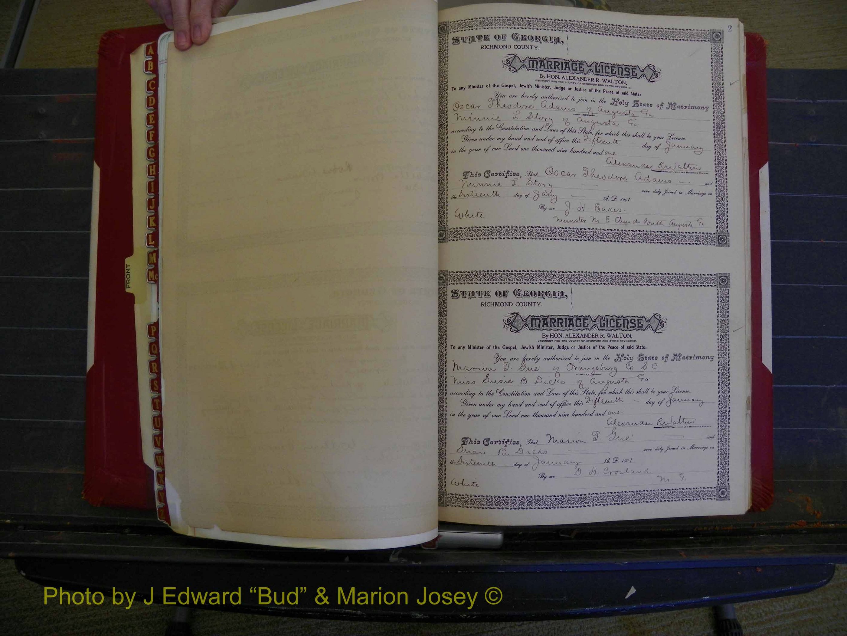Richmond Marriages, Book Y, 1901 P 002.JPG