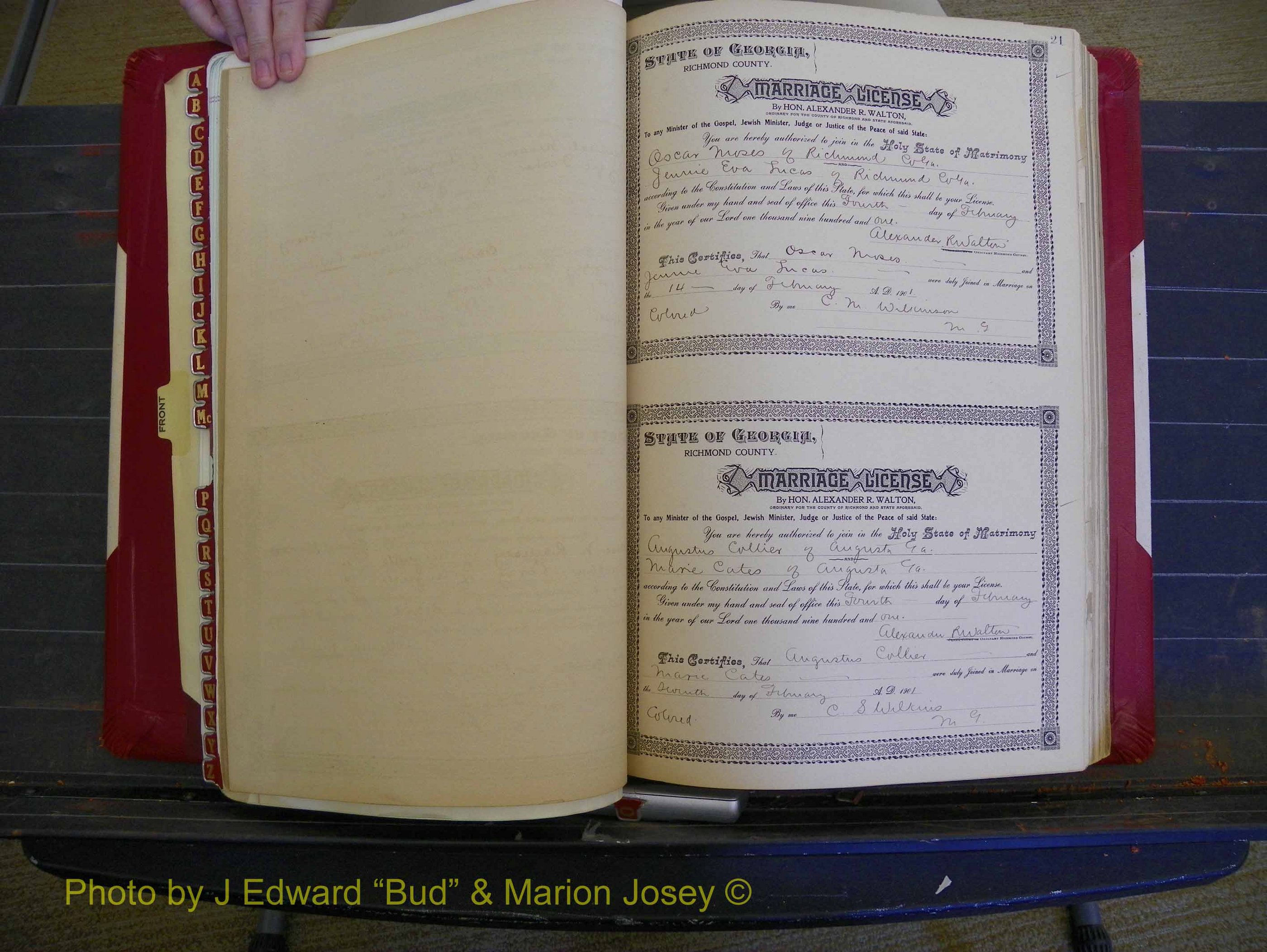 Richmond Marriages, Book Y, 1901 P 020.JPG