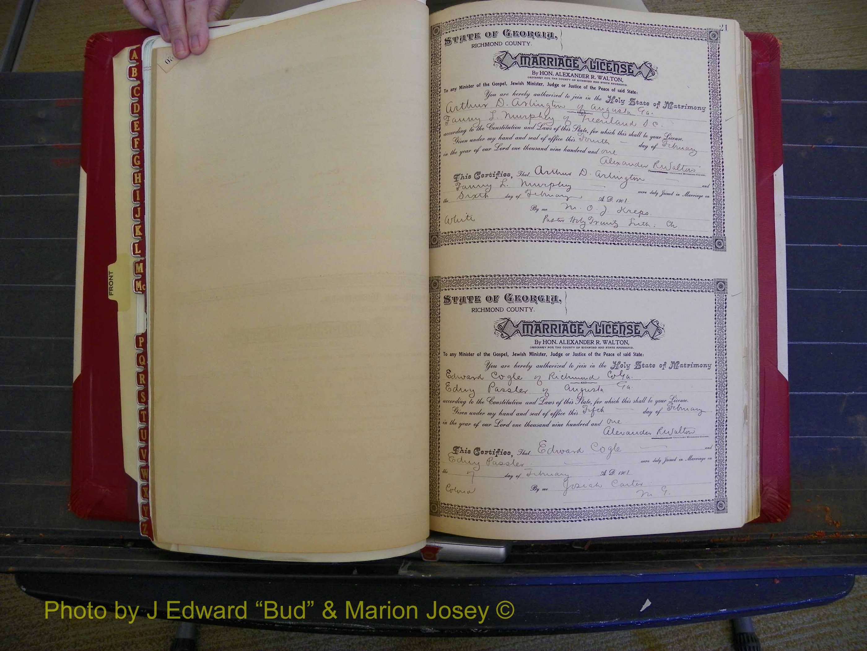 Richmond Marriages, Book Y, 1901 P 021.JPG