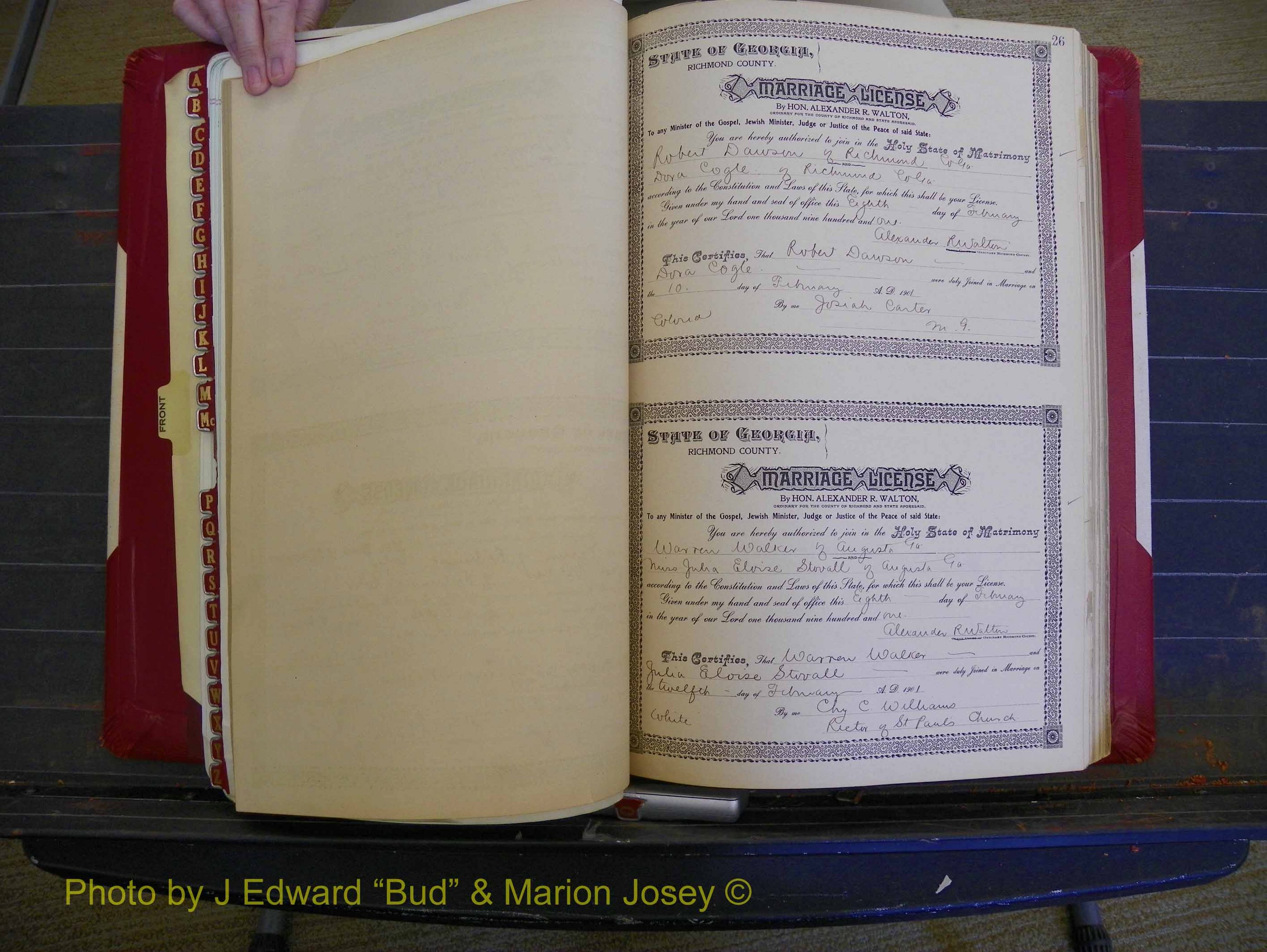 Richmond Marriages, Book Y, 1901 P 026.JPG