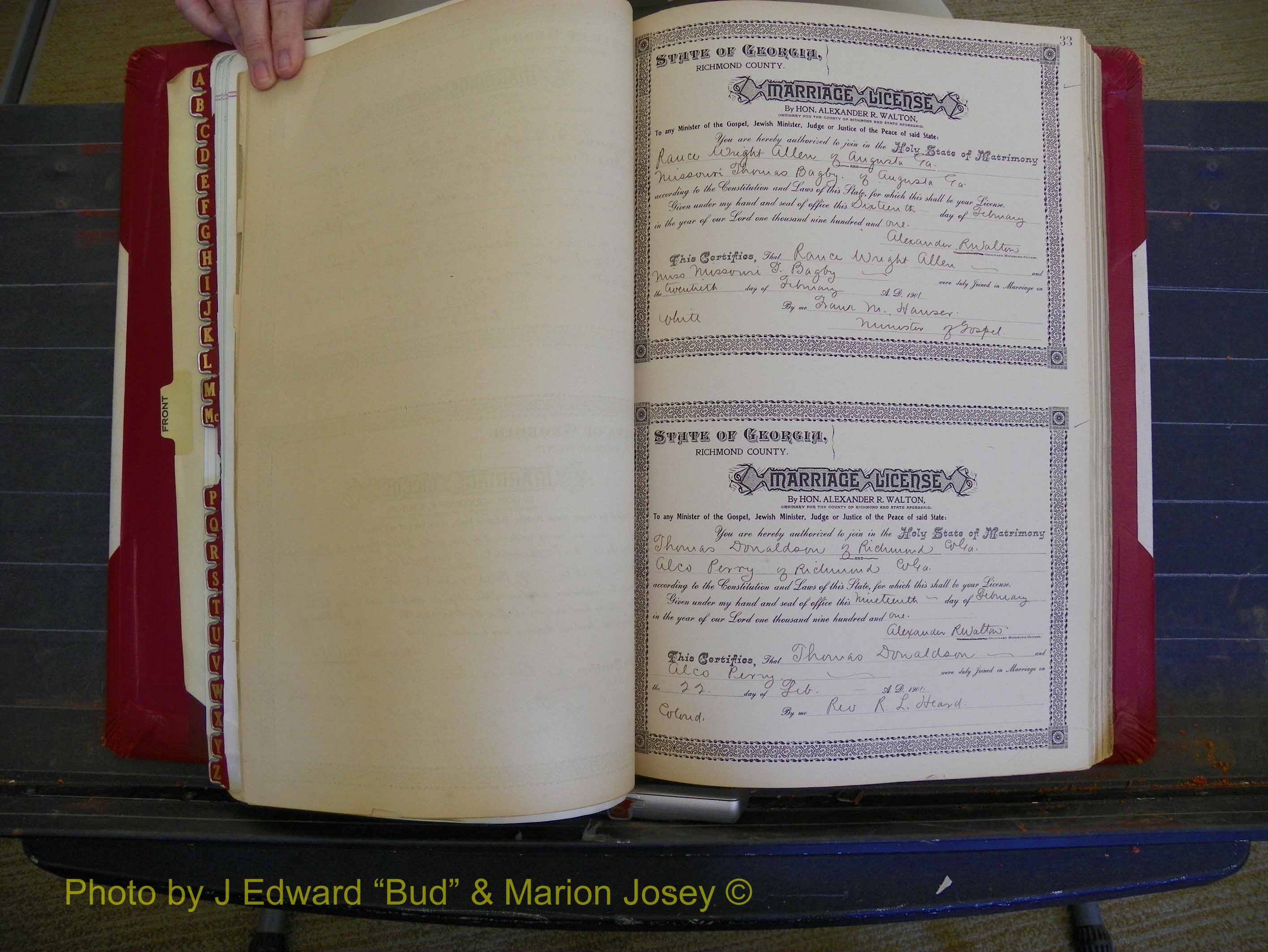 Richmond Marriages, Book Y, 1901 P 033.JPG