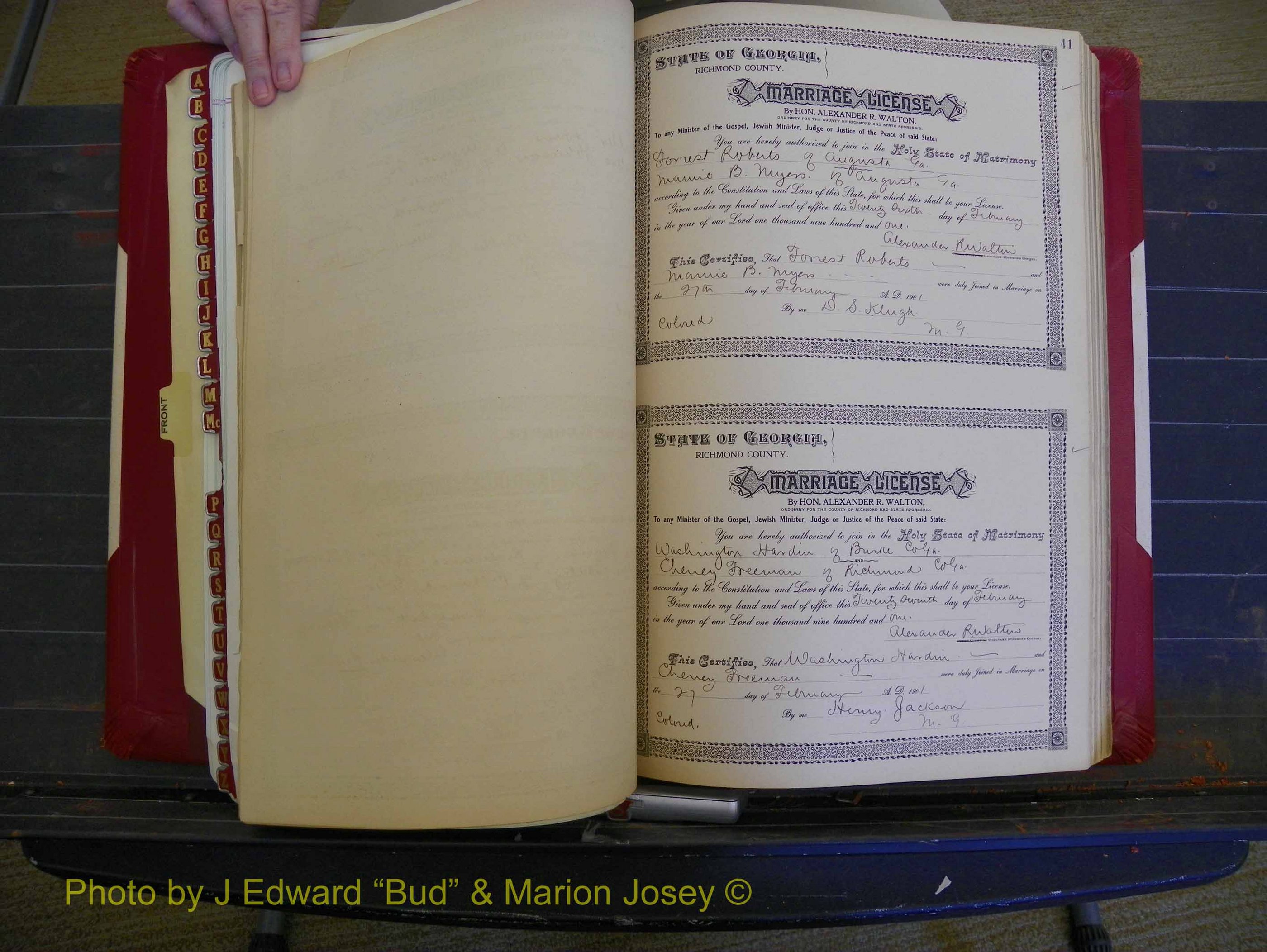 Richmond Marriages, Book Y, 1901 P 041.JPG