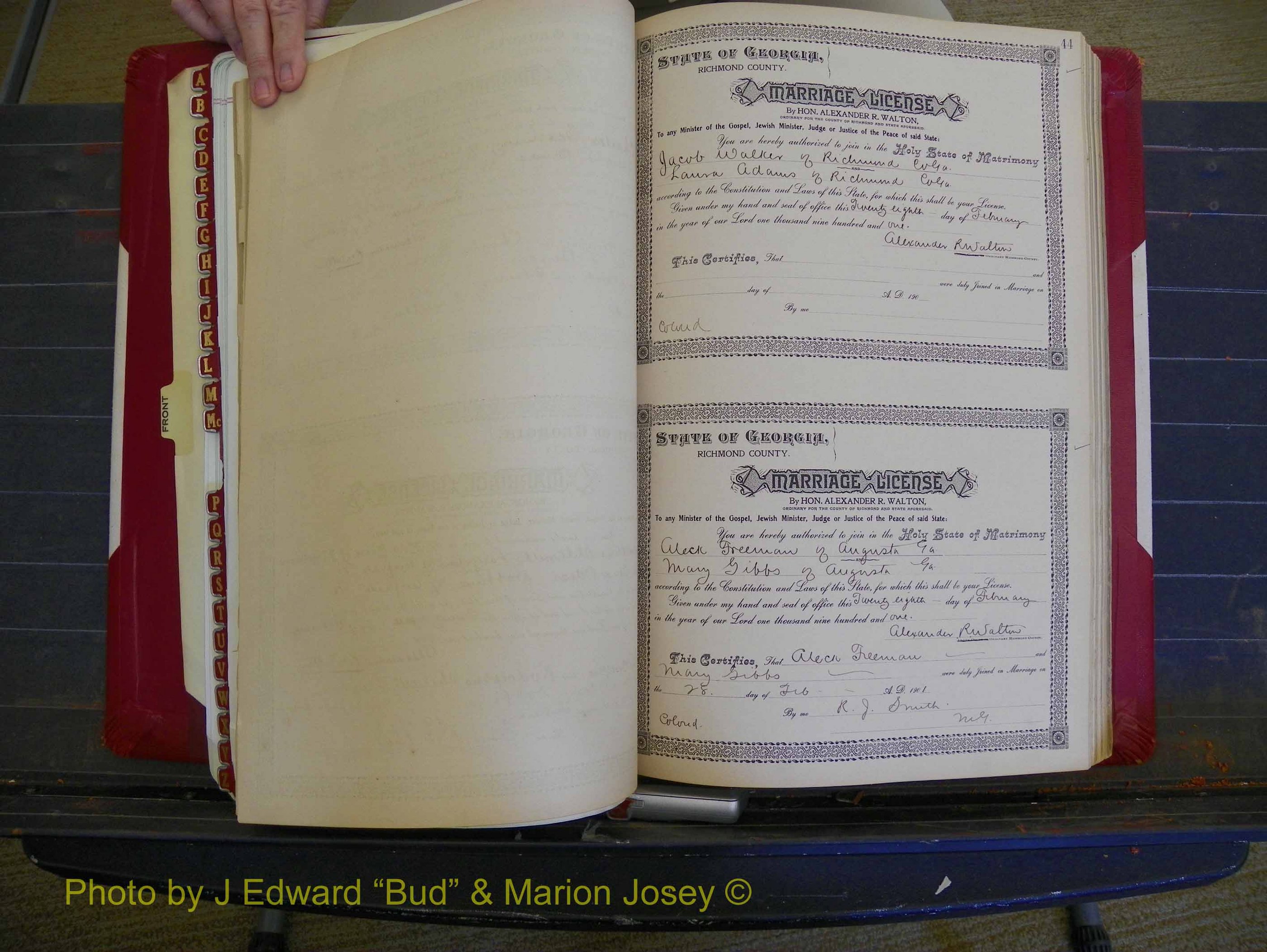 Richmond Marriages, Book Y, 1901 P 044.JPG
