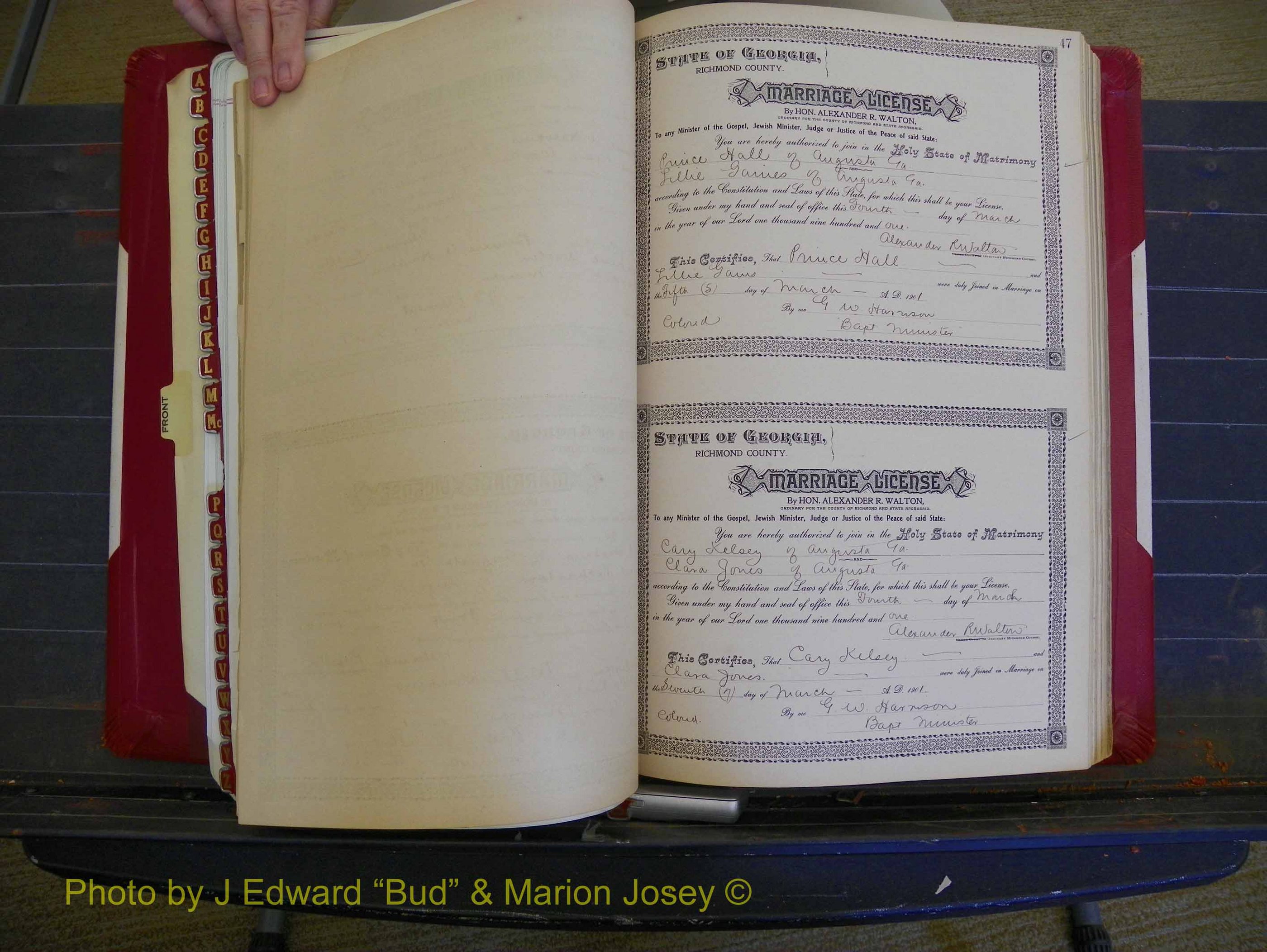 Richmond Marriages, Book Y, 1901 P 047.JPG