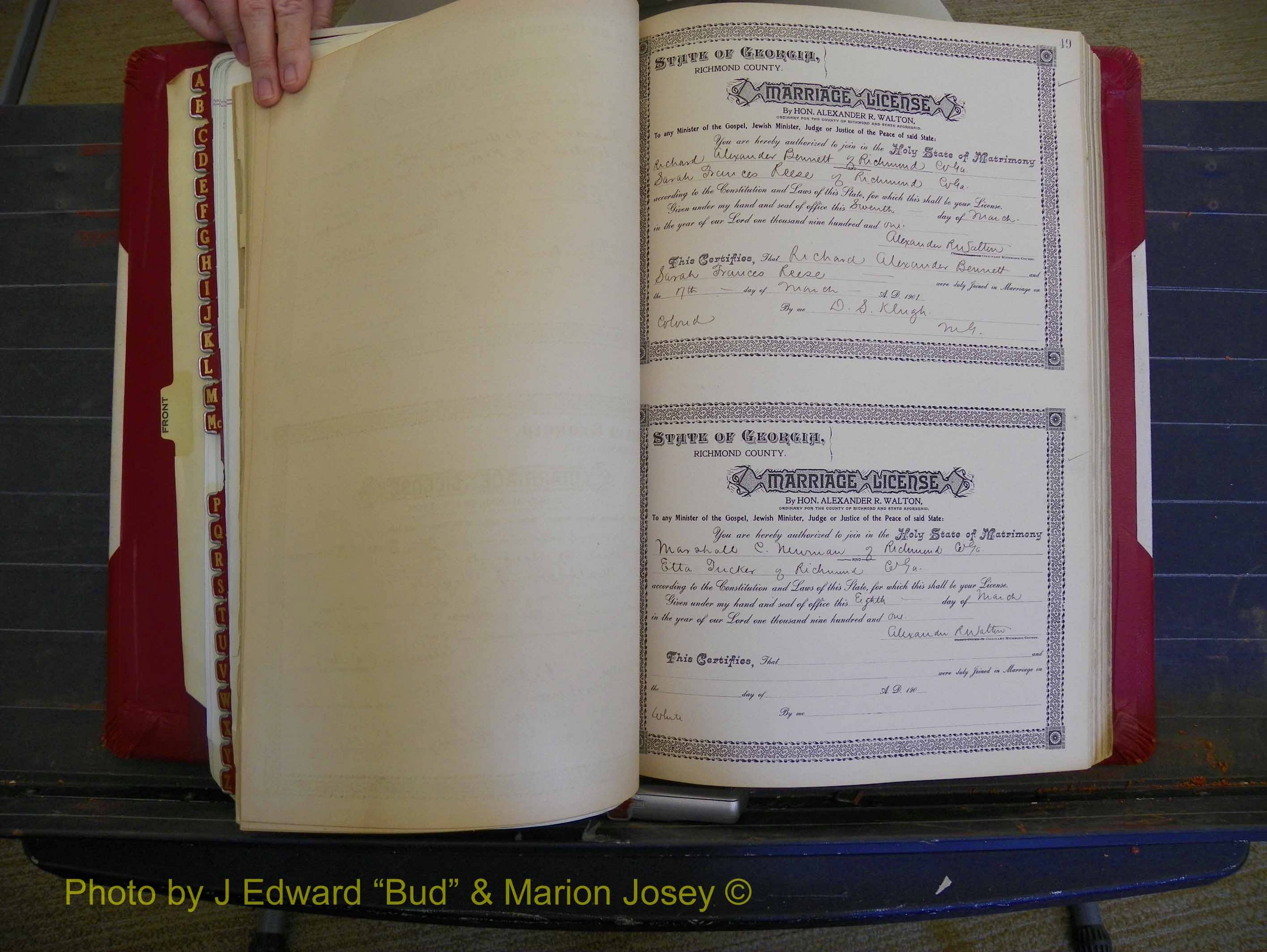Richmond Marriages, Book Y, 1901 P 049.JPG