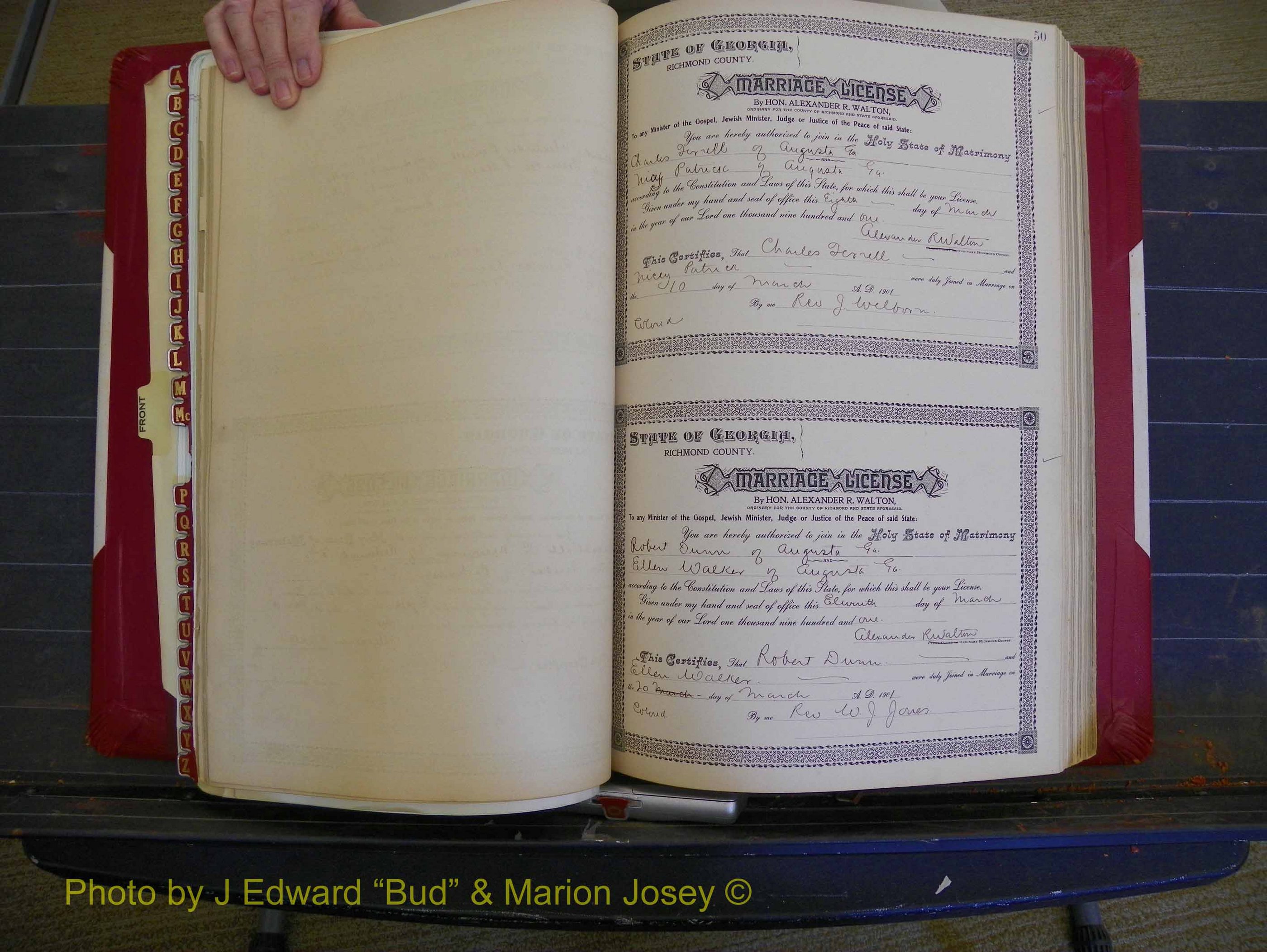 Richmond Marriages, Book Y, 1901 P 050.JPG
