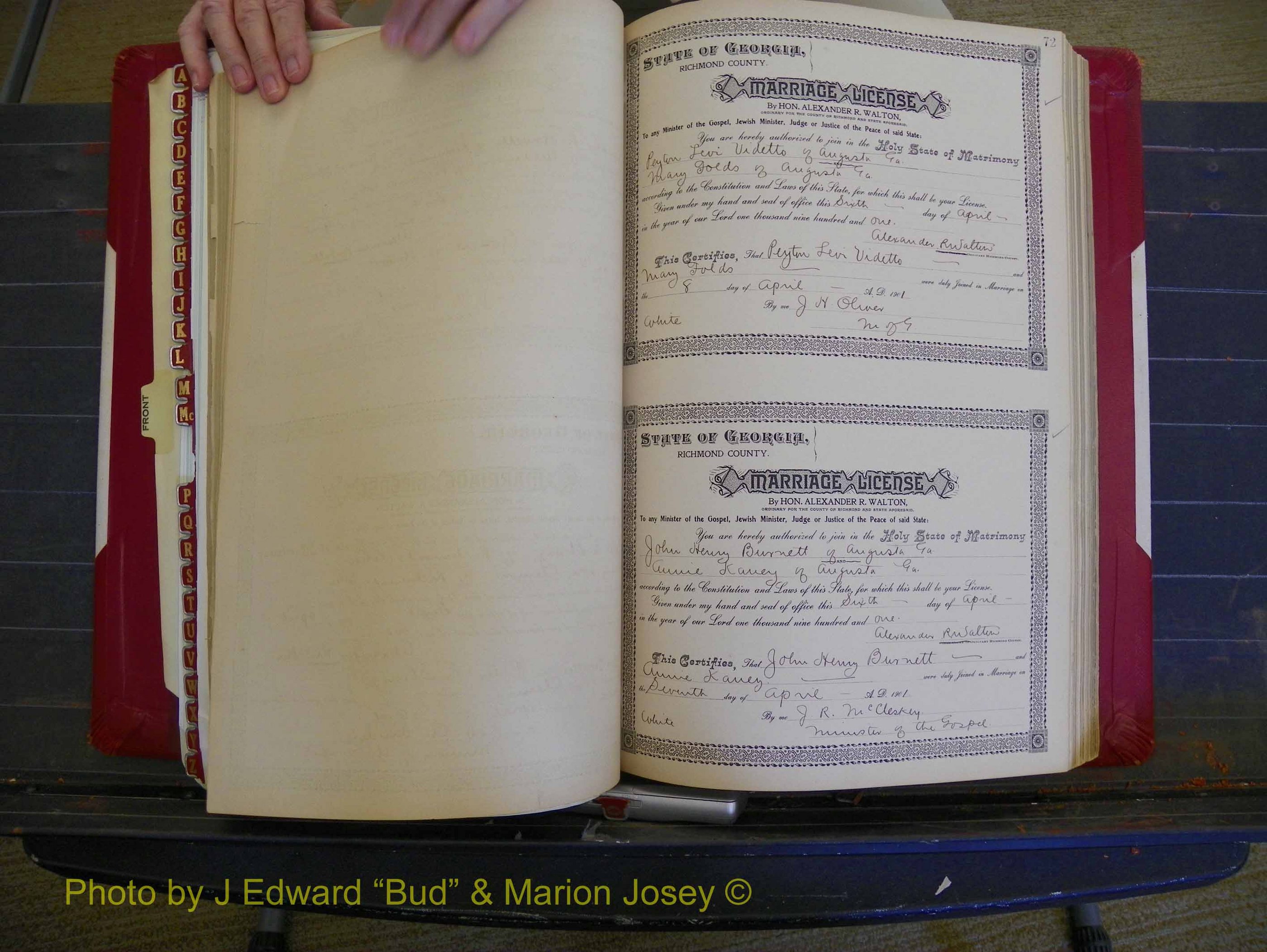 Richmond Marriages, Book Y, 1901 P 072.JPG